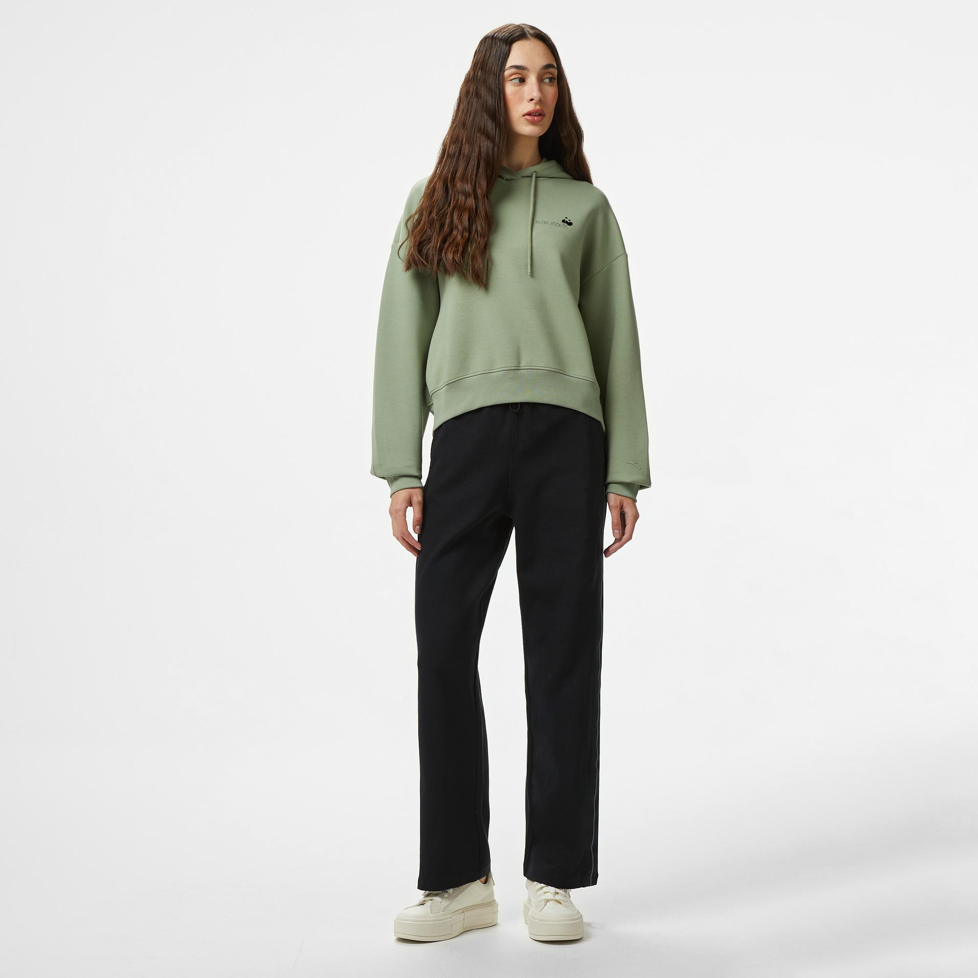 Anta Iconic Kadın Yeşil Sweatshirt