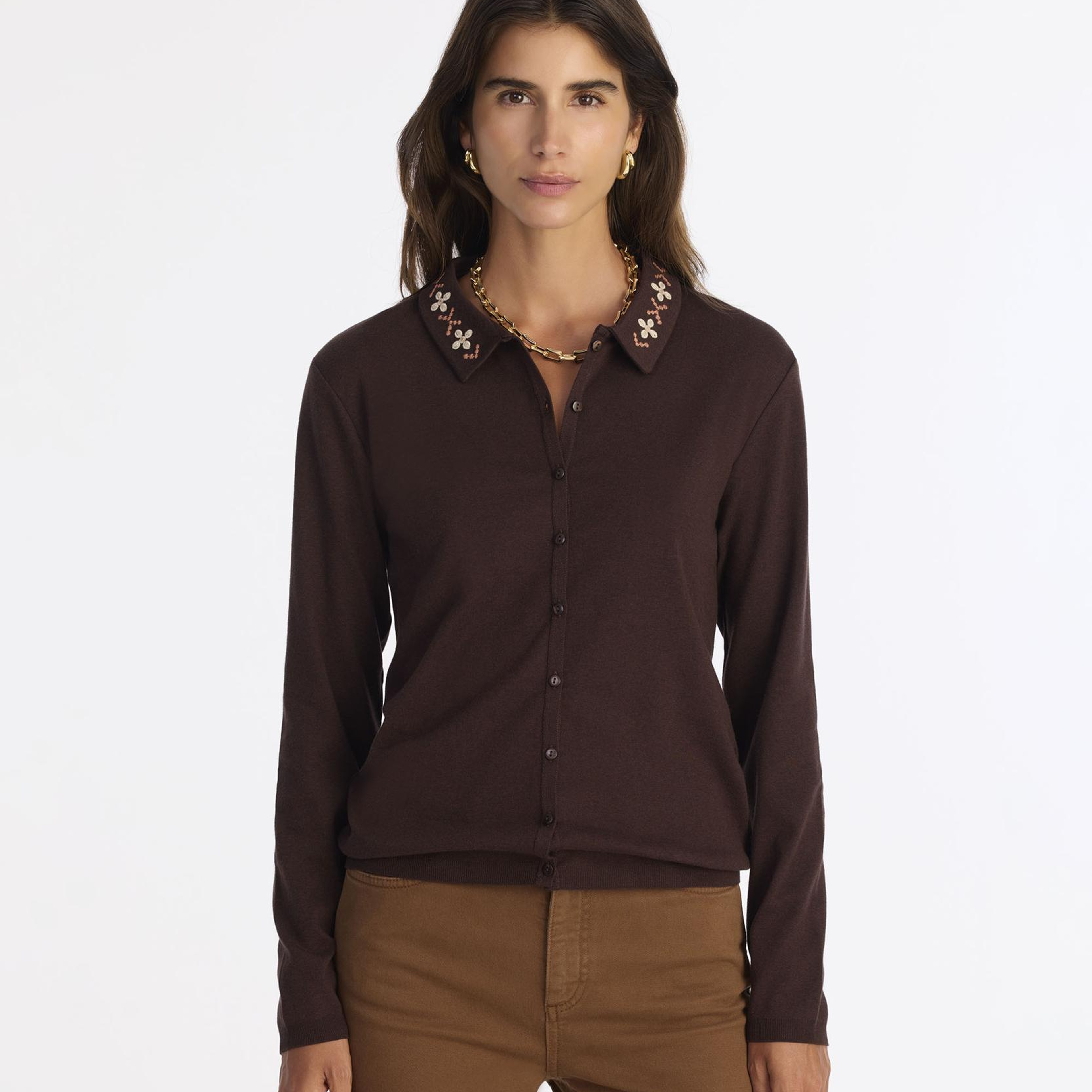 YARGICI Regular Gömlek Yaka Uzun Kol Hırka