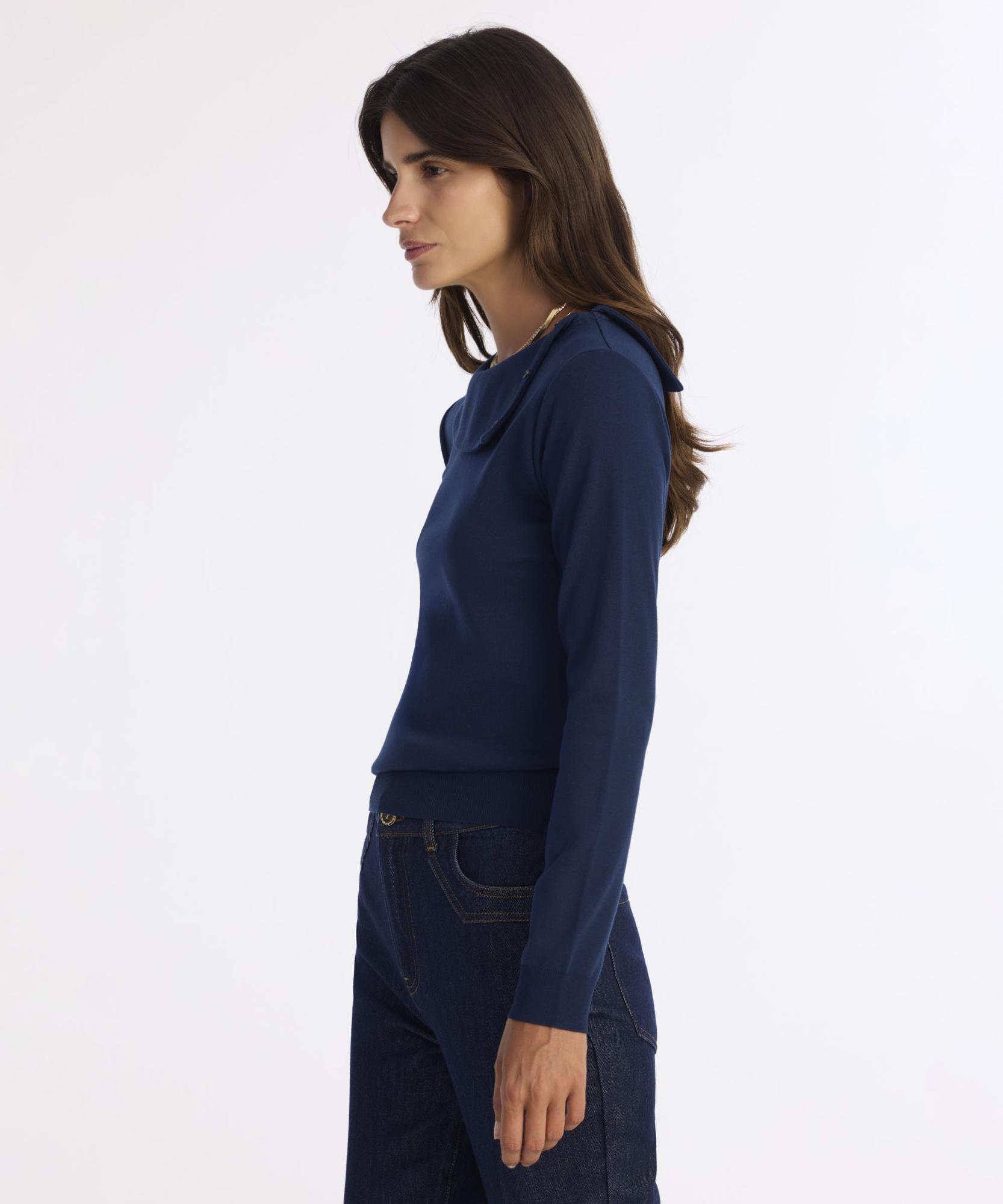 YARGICI Regular Kayık Yaka Uzun Kol Kazak