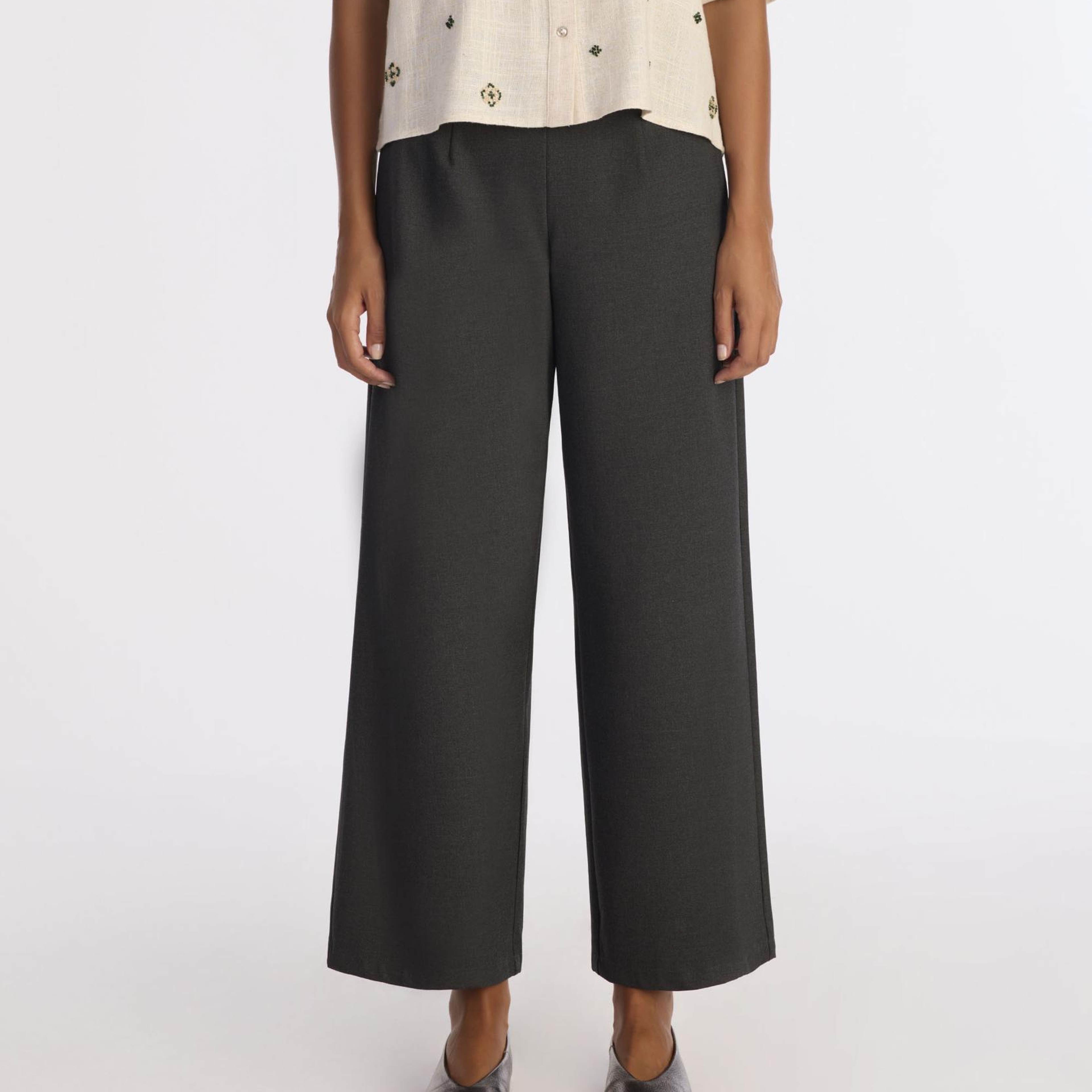 YARGICI Wide Leg Yüksek Bel Pantolon