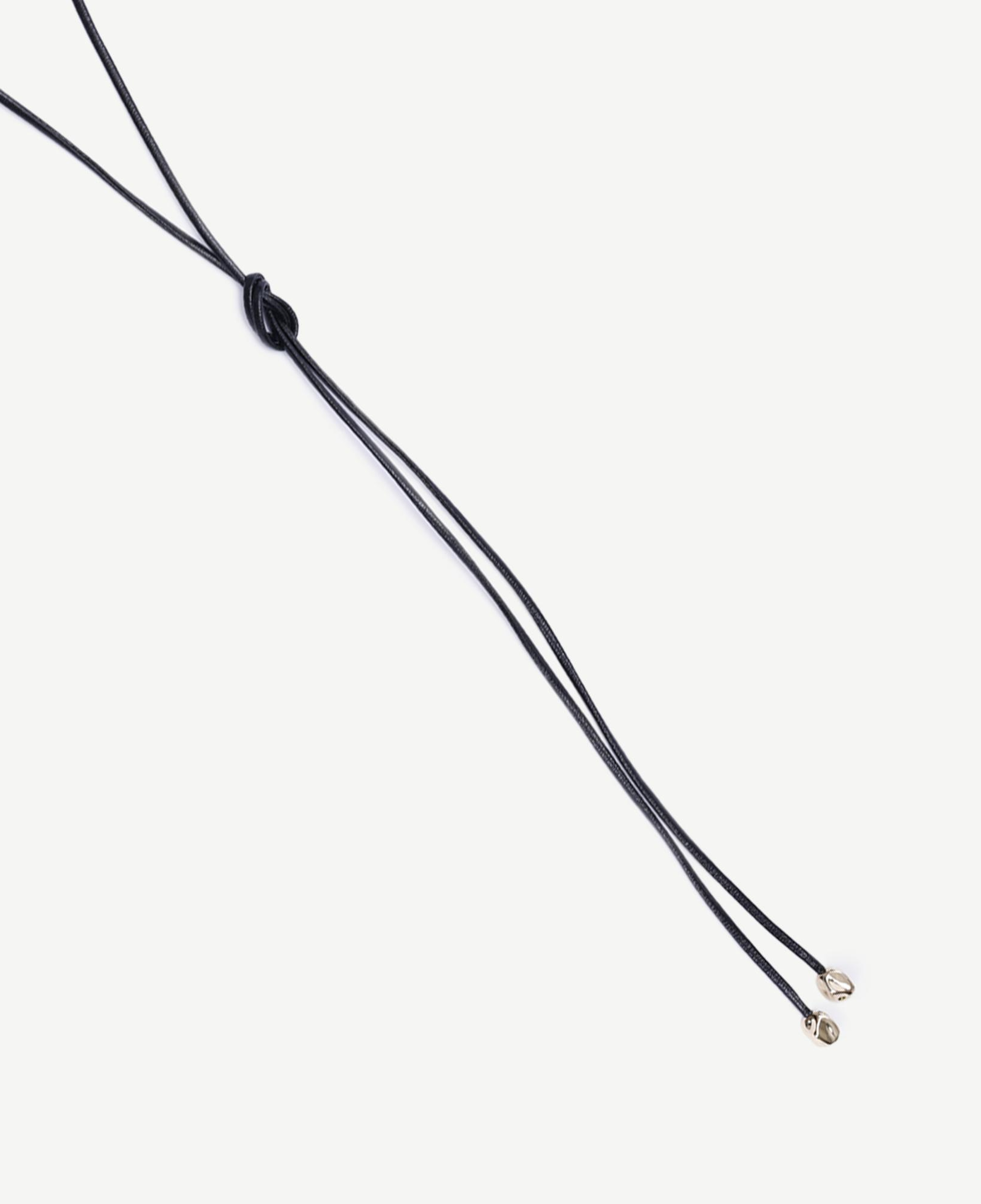 YARGICI Uç Detaylı Deri Kolye