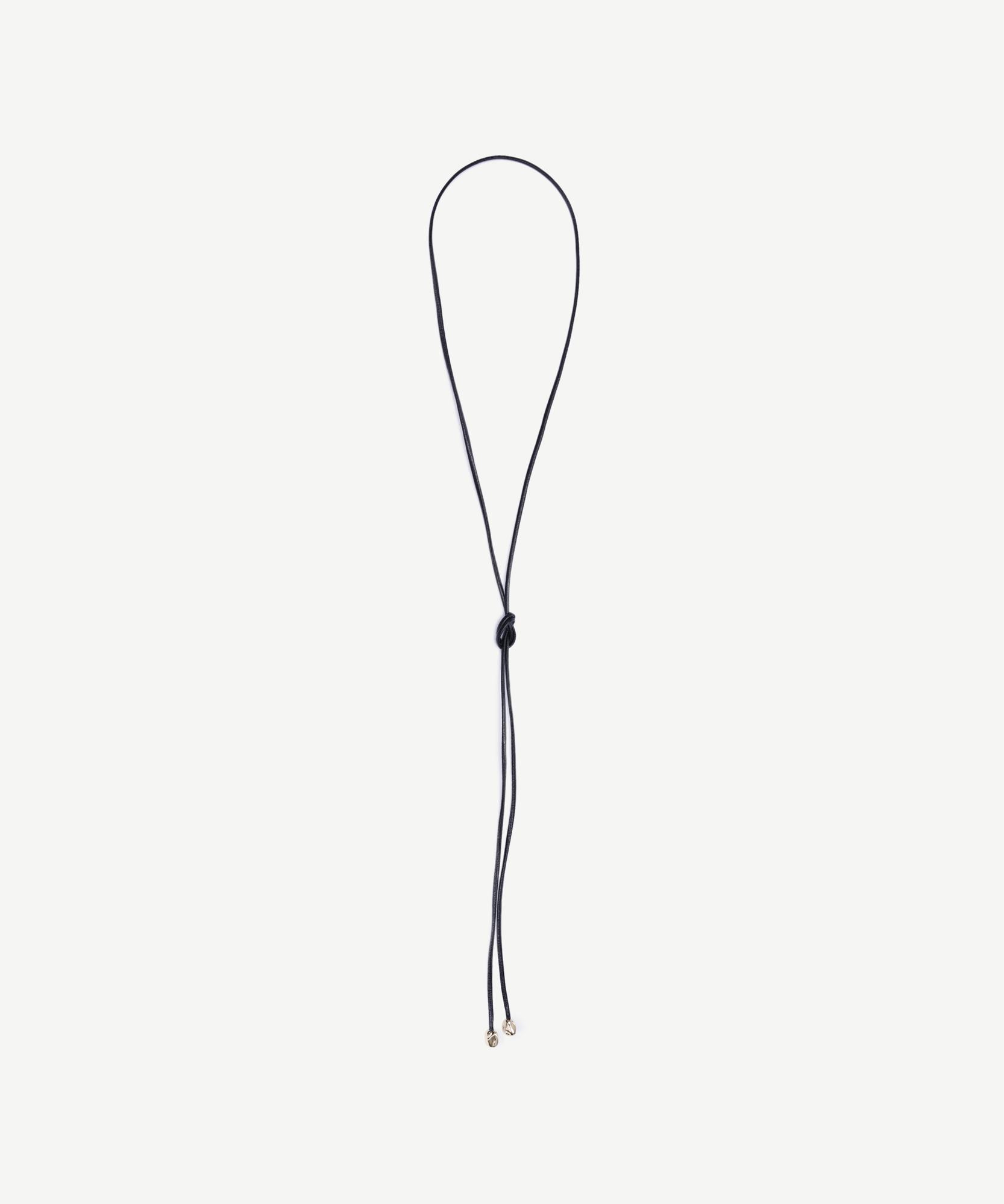 YARGICI Uç Detaylı Deri Kolye