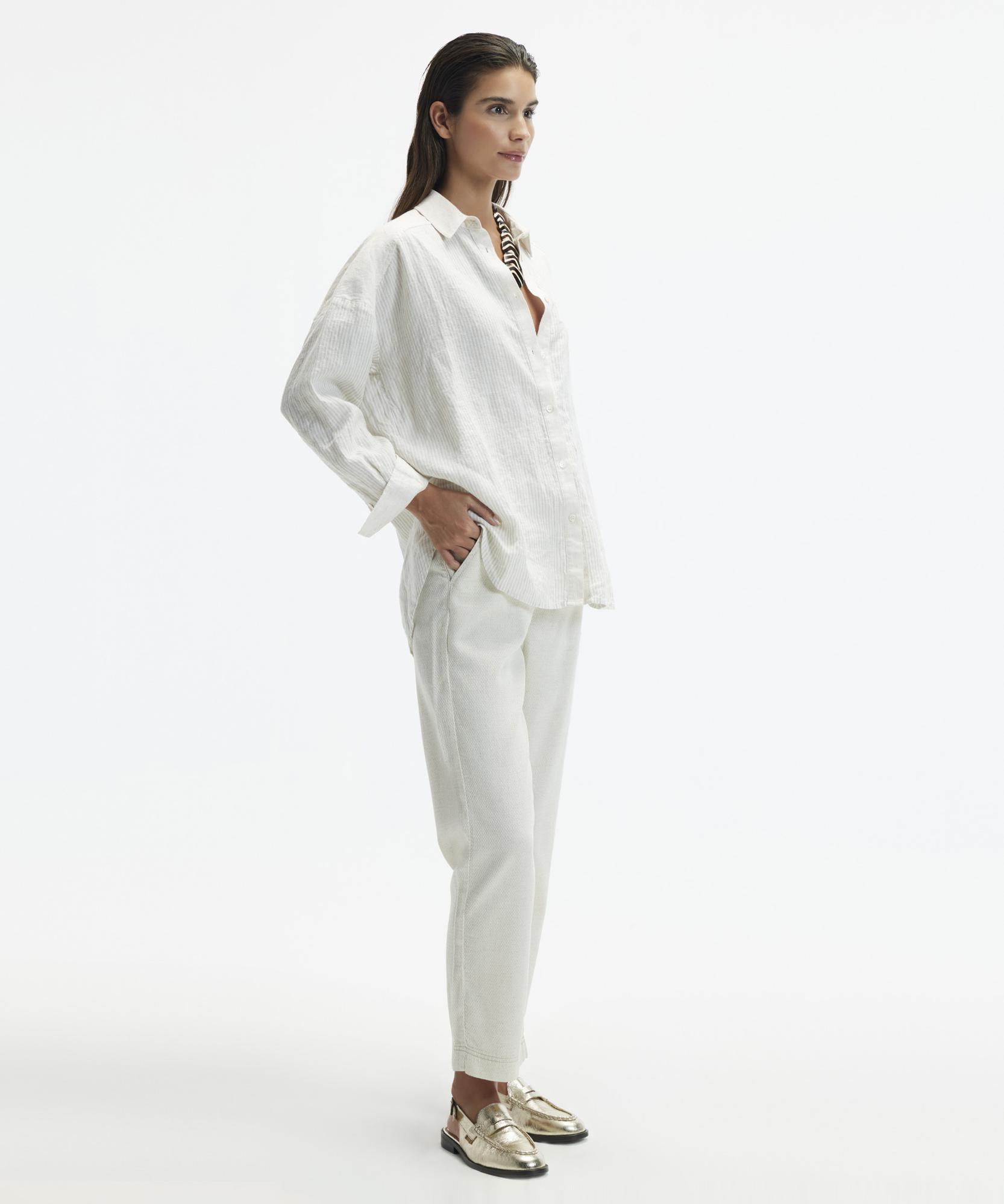 YARGICI Düz Kesim Duble Paça Bağ Detaylı Pantolon