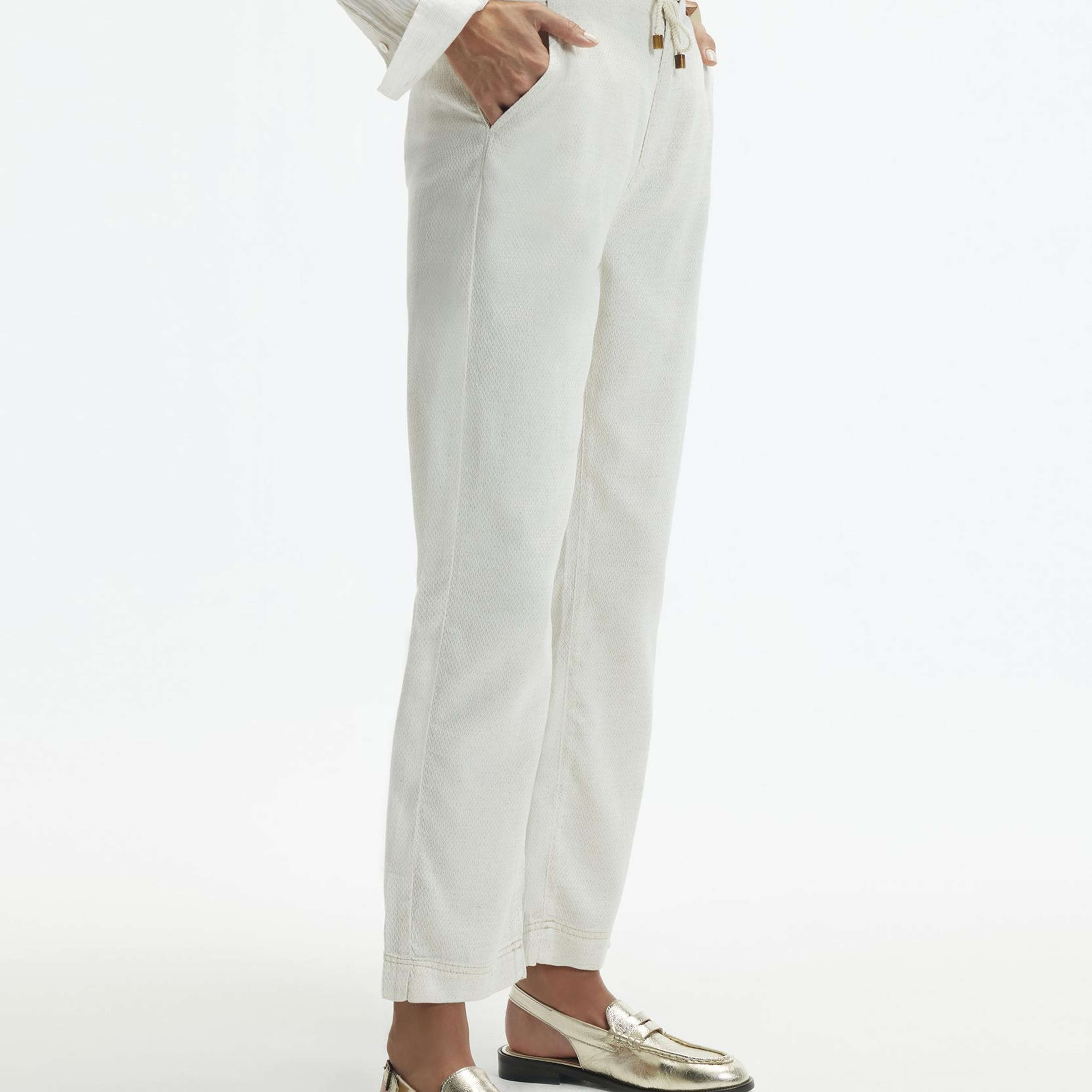 YARGICI Düz Kesim Duble Paça Bağ Detaylı Pantolon