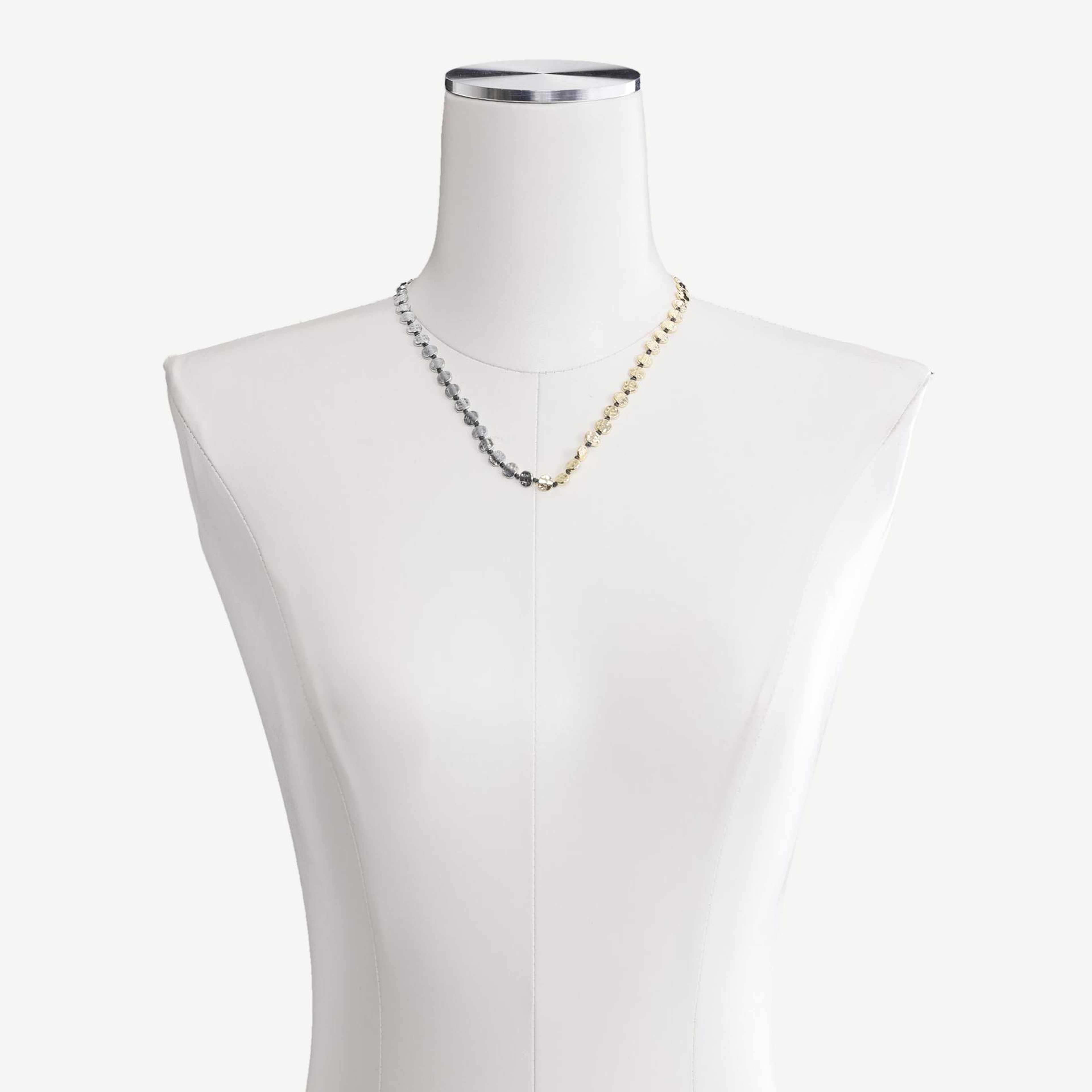 YARGICI Gold Ve Silver Detaylı Kolye