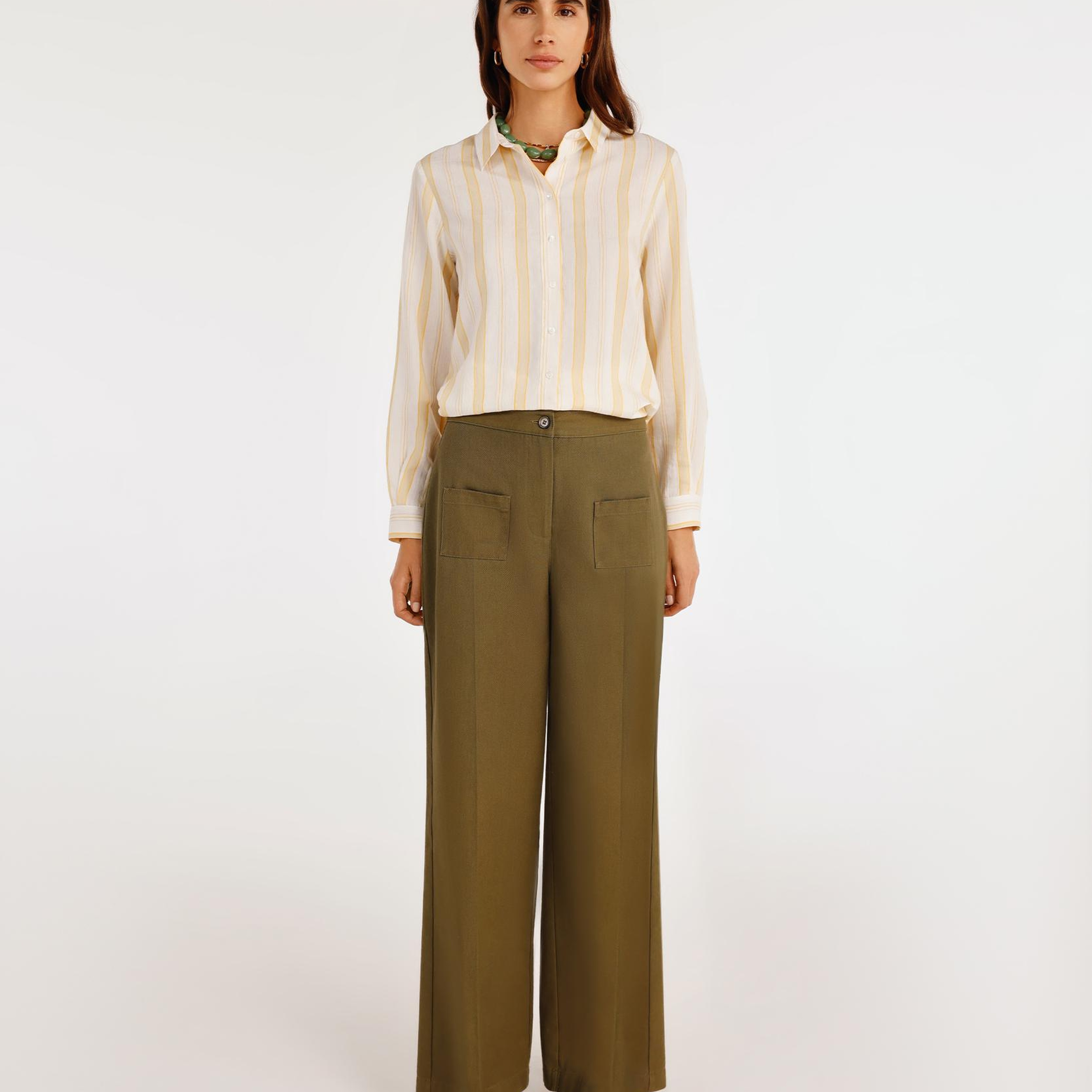 YARGICI Önü Cepli Bol Kesim Pantolon