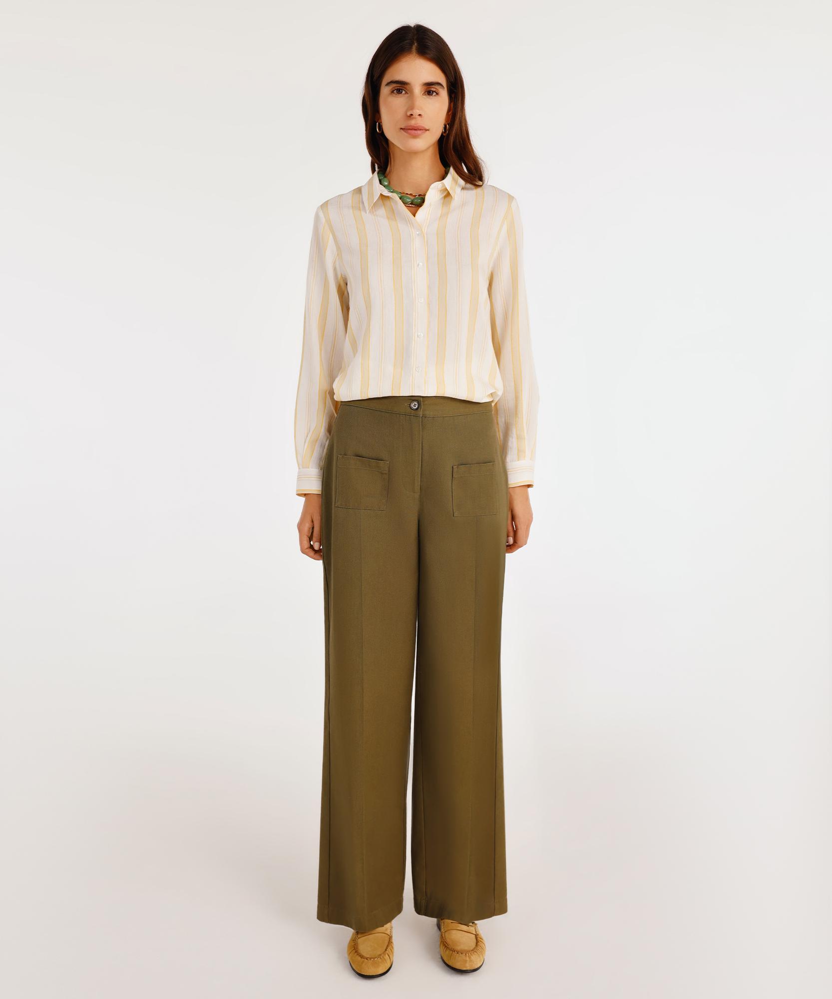 YARGICI Önü Cepli Bol Kesim Pantolon