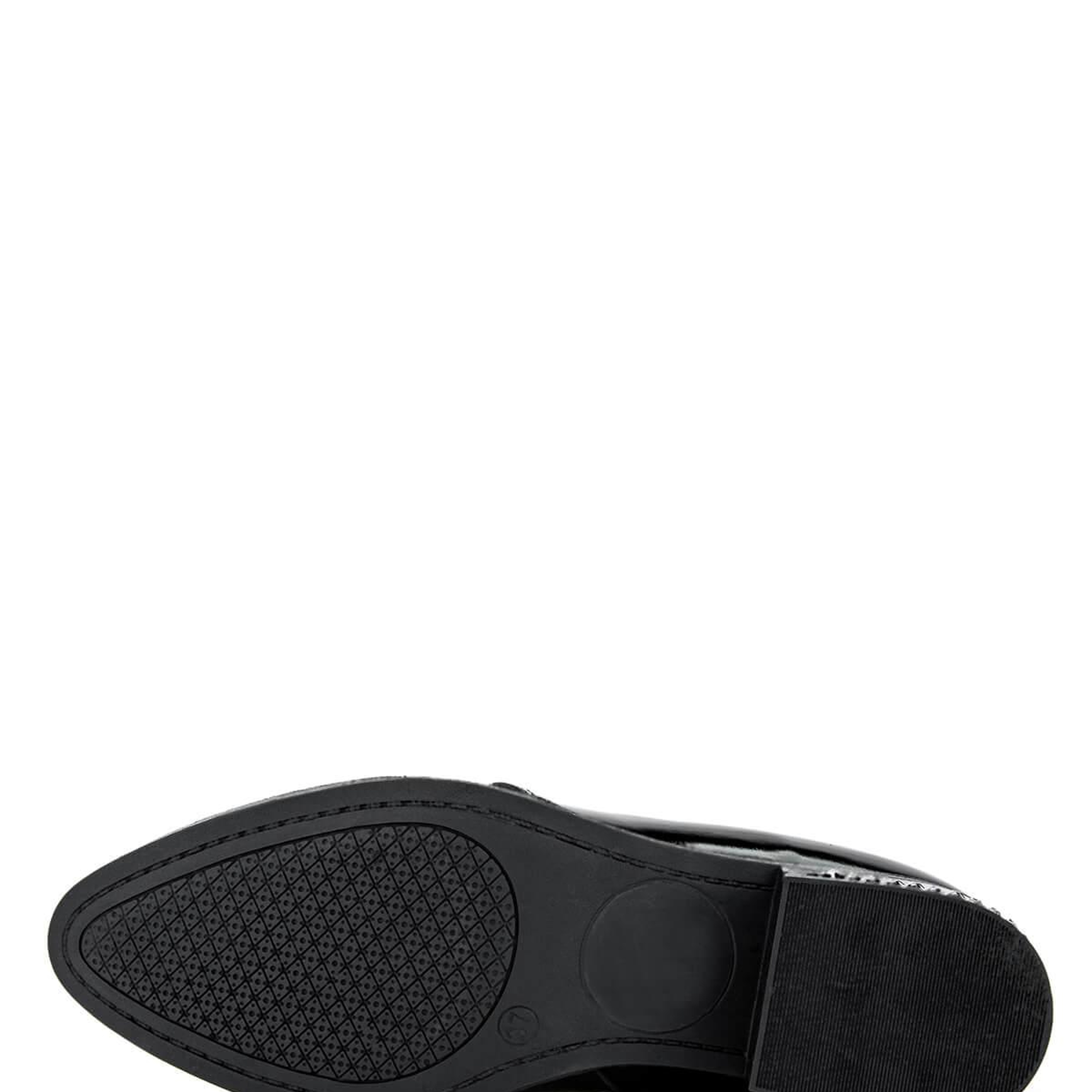 Tamer Tanca Kadın Hakiki Deri Siyah Rugan Casual Bot