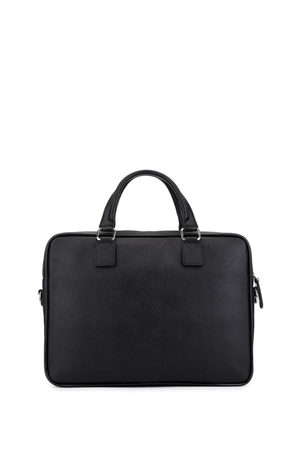 Tamer Tanca Erkek Suni Deri Siyah Evrak Çantası