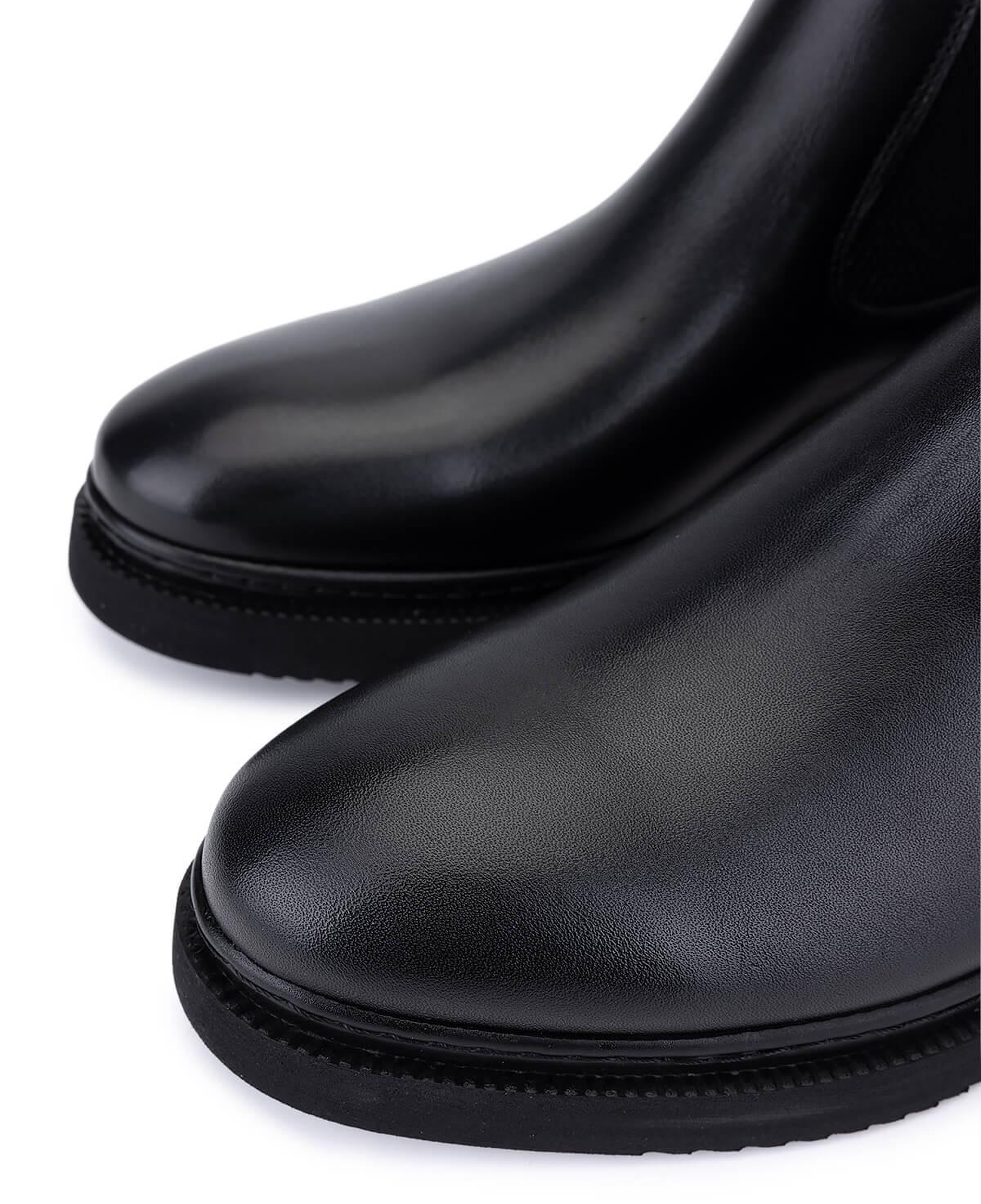 Tamer Tanca Erkek Hakiki Deri Siyah Casual Bot