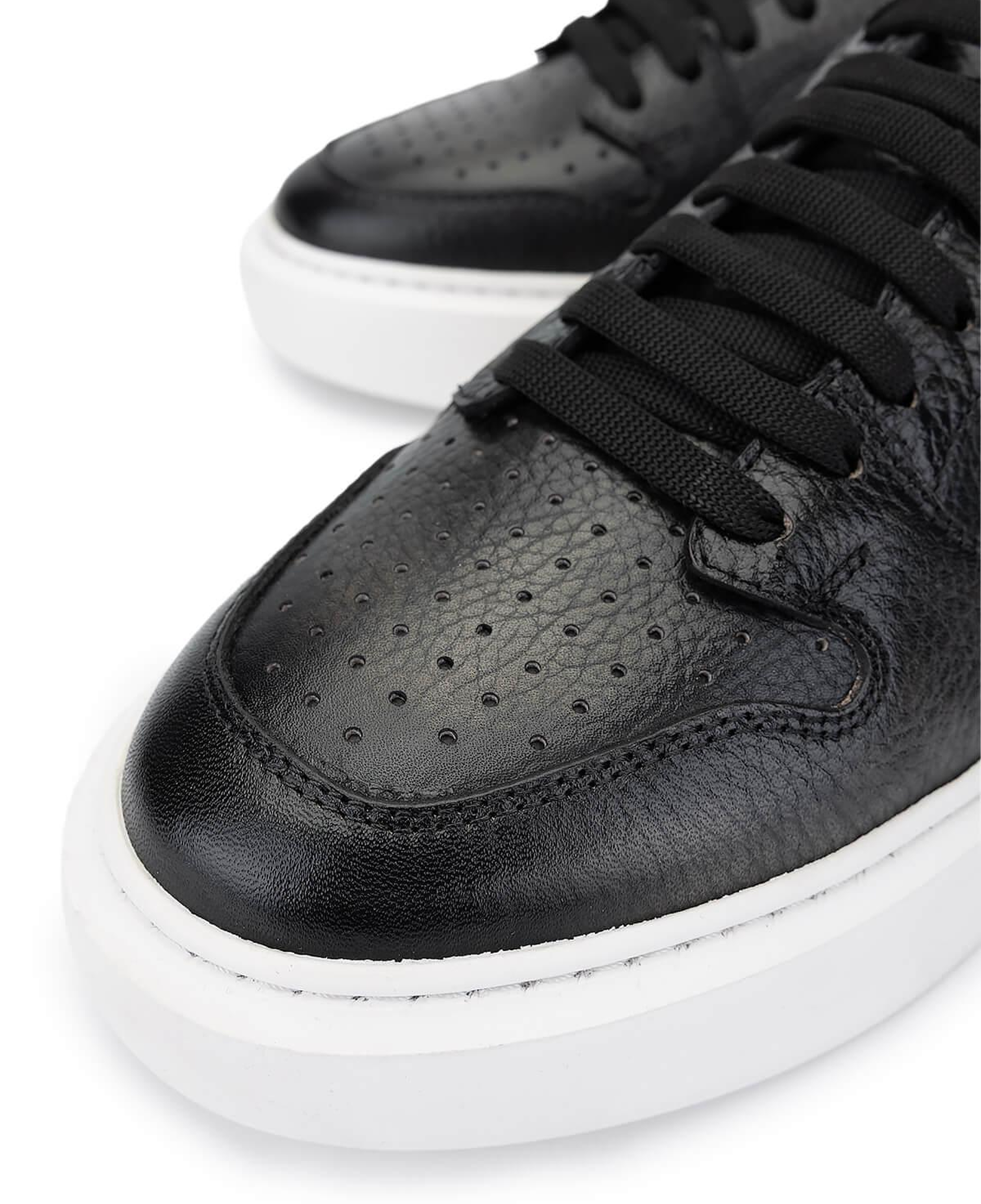 Tamer Tanca Erkek Hakiki Deri Siyah Sneakers & Spor Ayakkabı