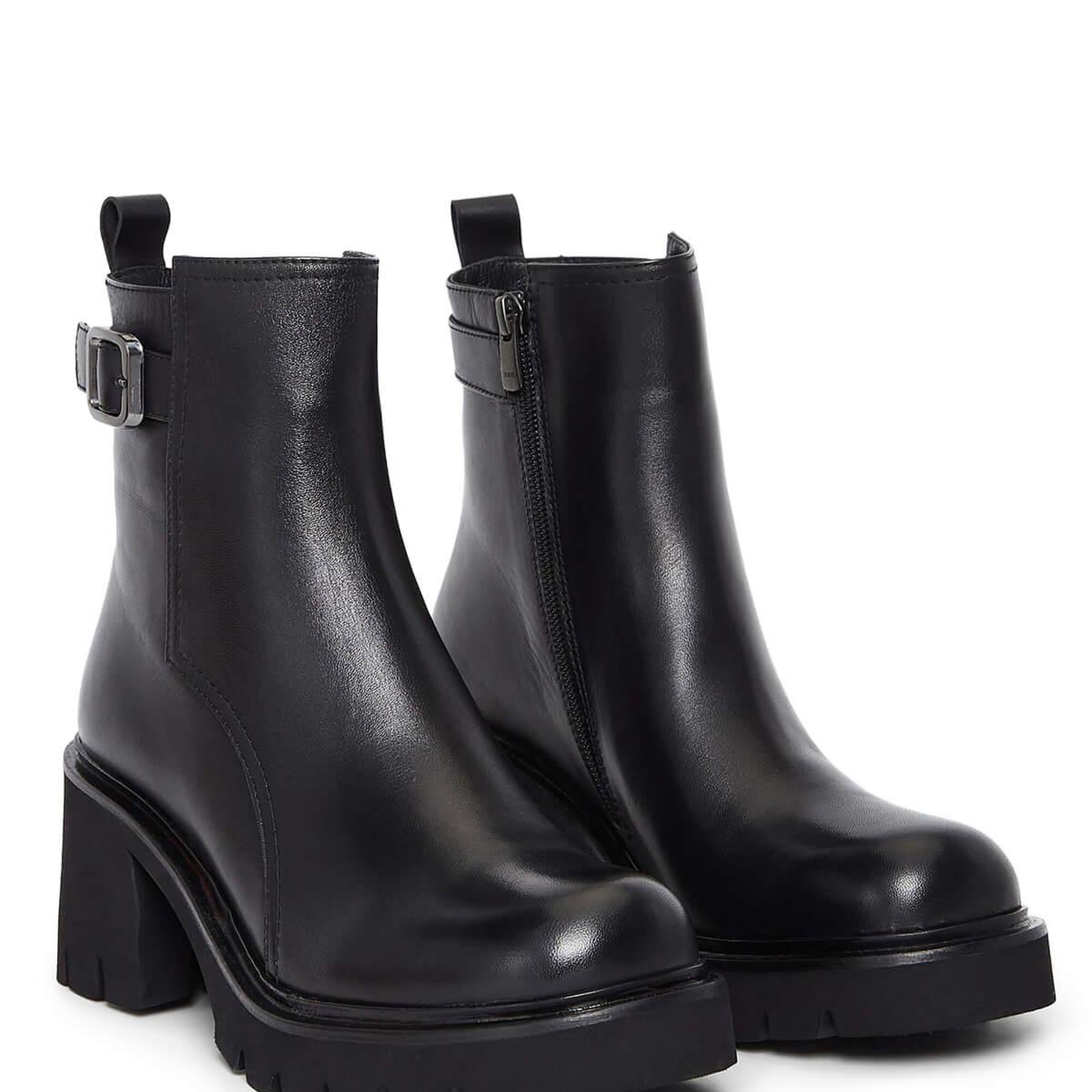 Tamer Tanca Kadın Hakiki Deri Siyah Deri Casual Bot