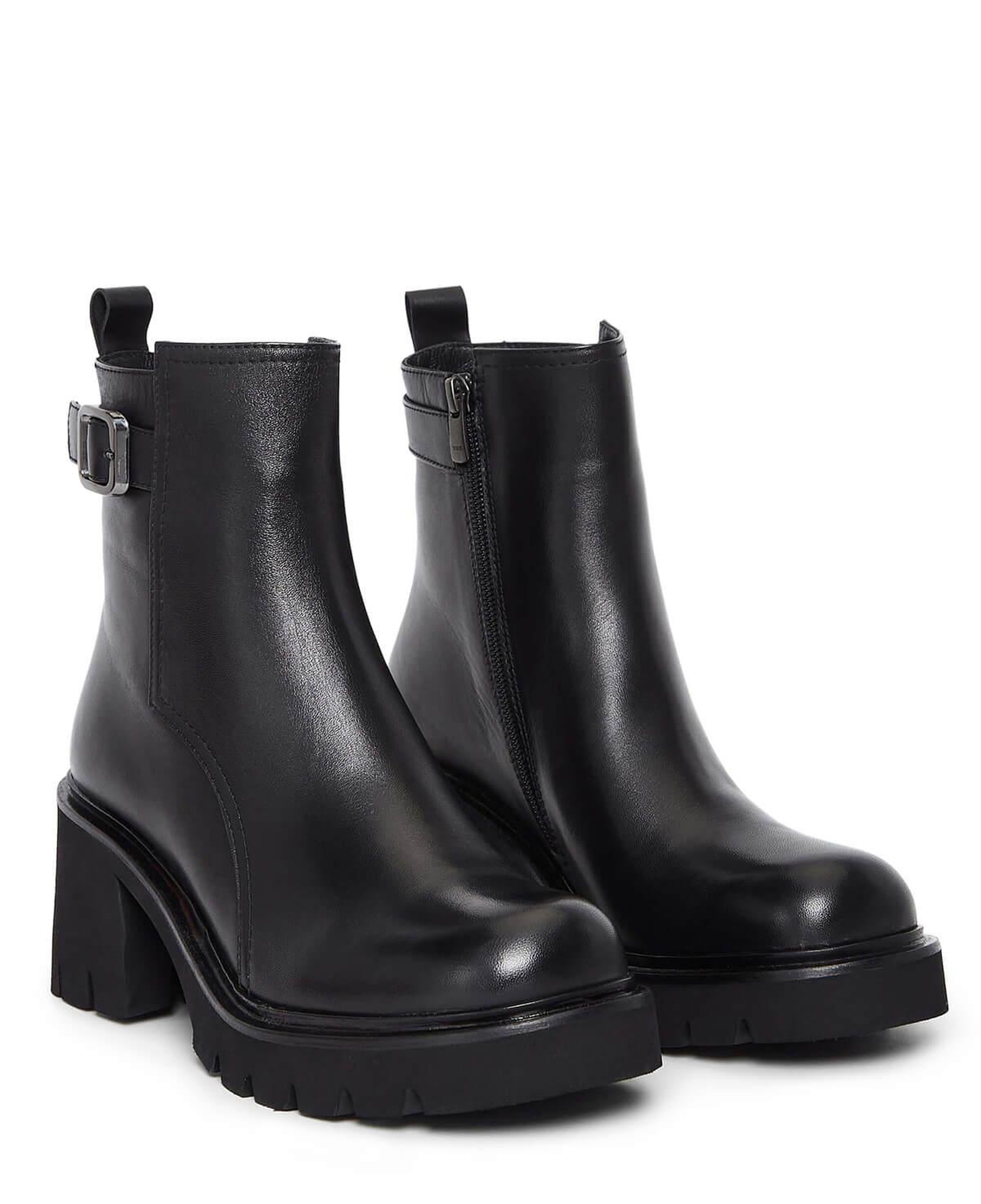 Tamer Tanca Kadın Hakiki Deri Siyah Deri Casual Bot