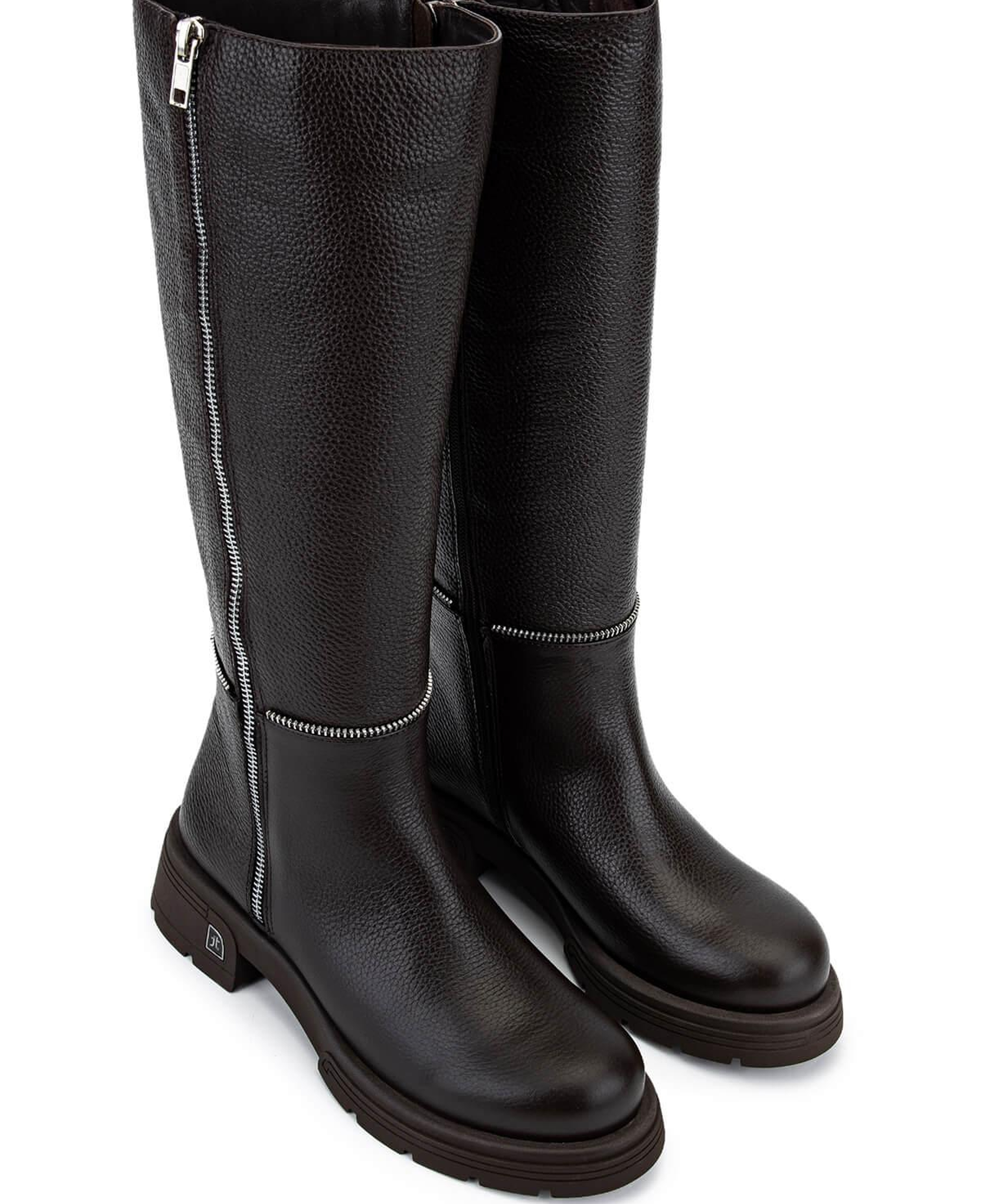 Tamer Tanca Kadın Hakiki Deri Kahverengi Floter Klasik Çizme