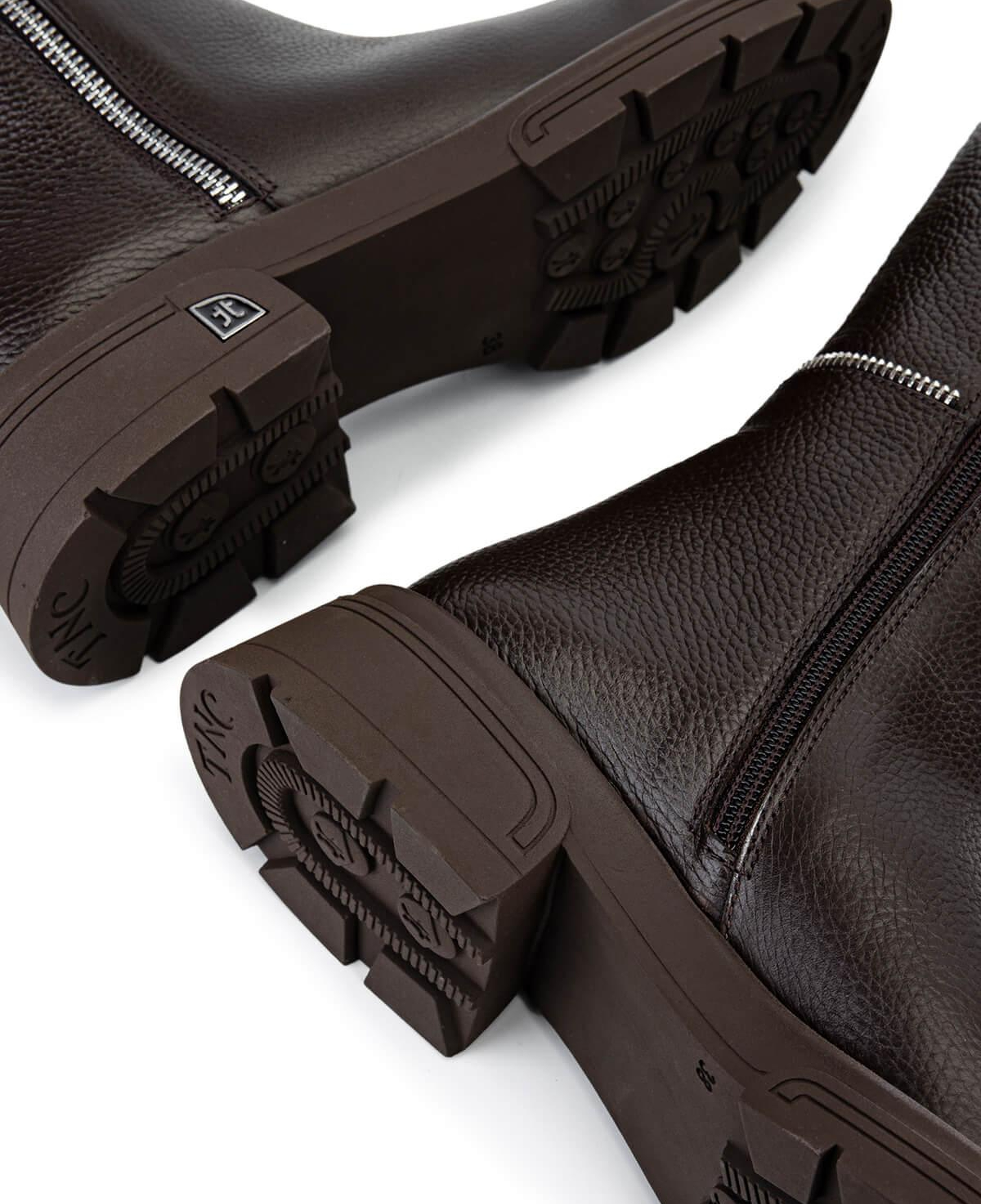 Tamer Tanca Kadın Hakiki Deri Kahverengi Floter Klasik Çizme