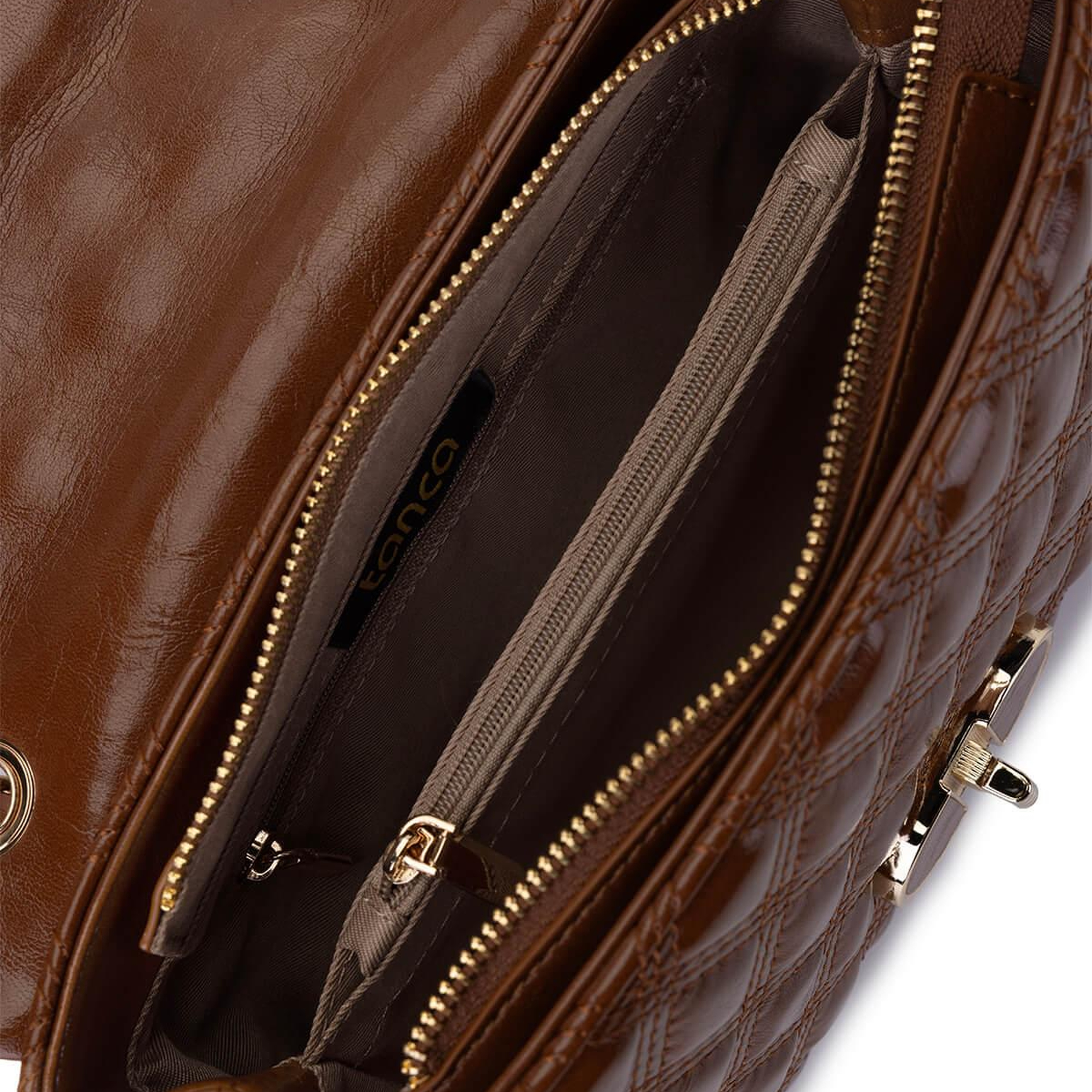 Tamer Tanca Kadın Suni Deri Camel Omuz Çanta