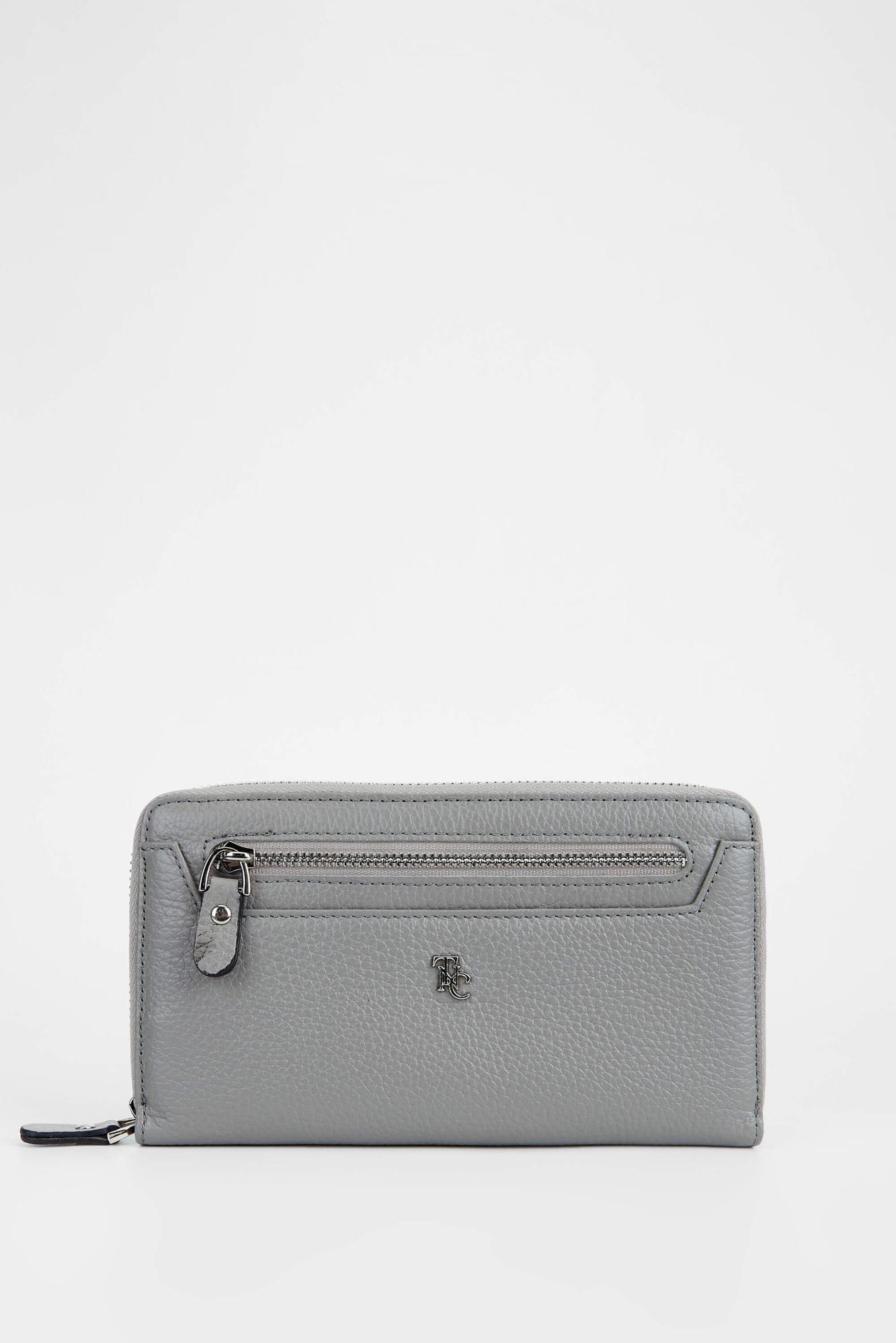 Tamer Tanca Kadın Hakiki Deri Gri Günlük Cuzdan