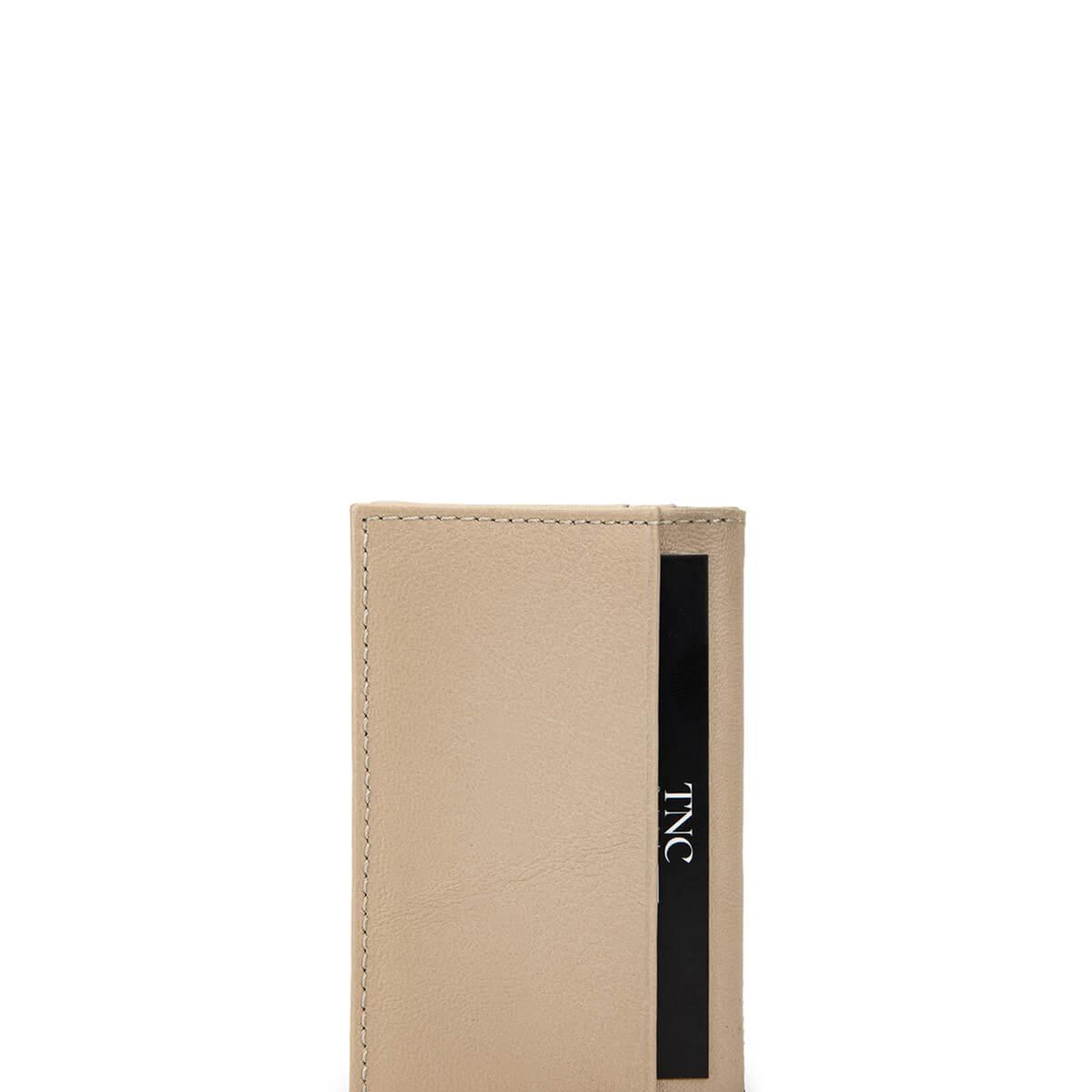Tamer Tanca Unisex Hakiki Deri Bej Kartlık