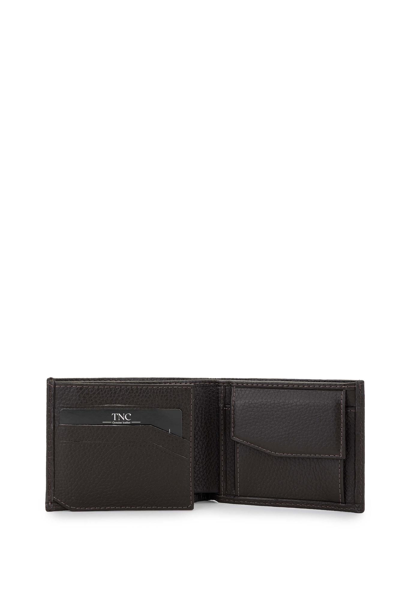 Tamer Tanca Erkek Hakiki Deri Kahverengi Cüzdan Cuzdan