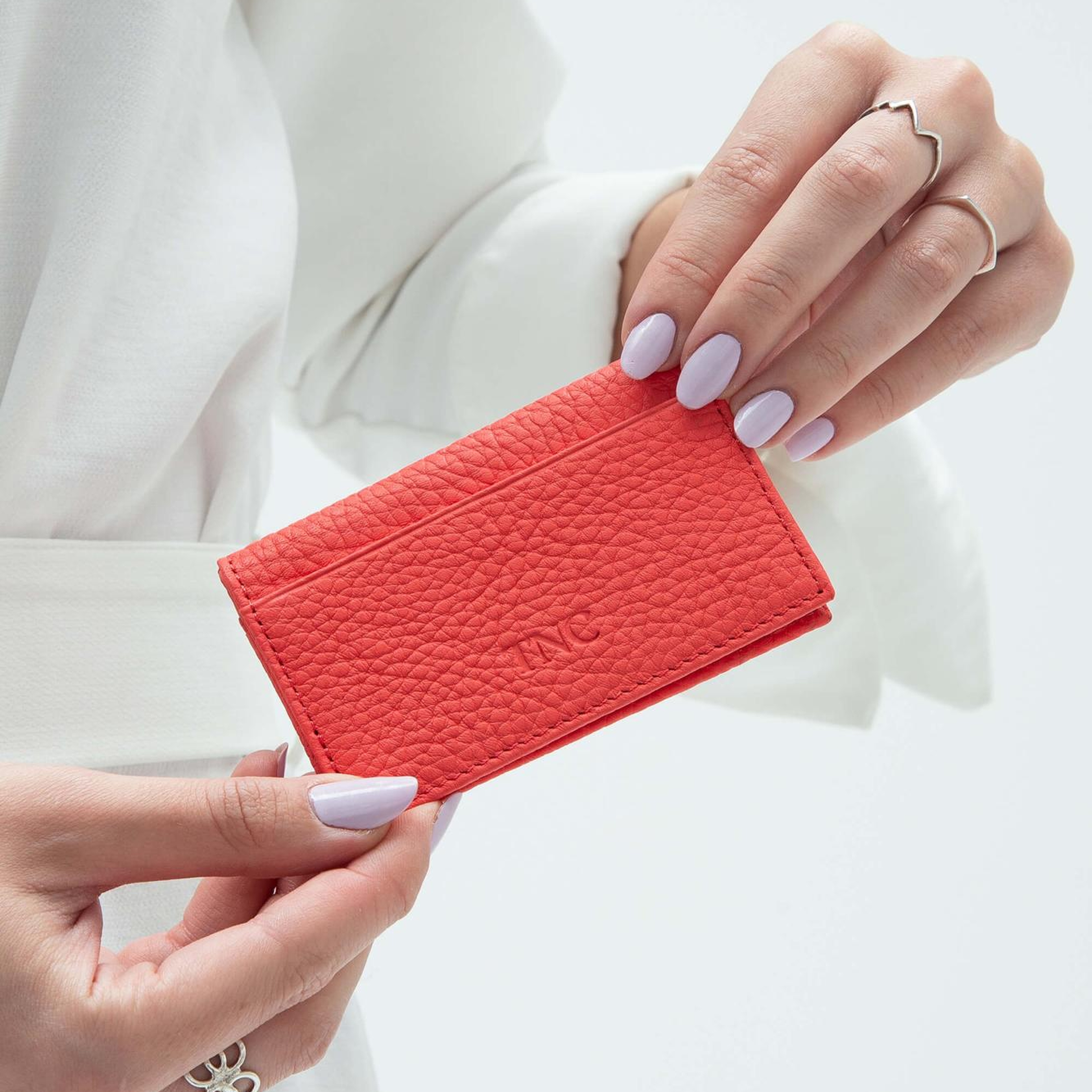 Tamer Tanca Erkek Hakiki Deri Yavruağzı Kartlık