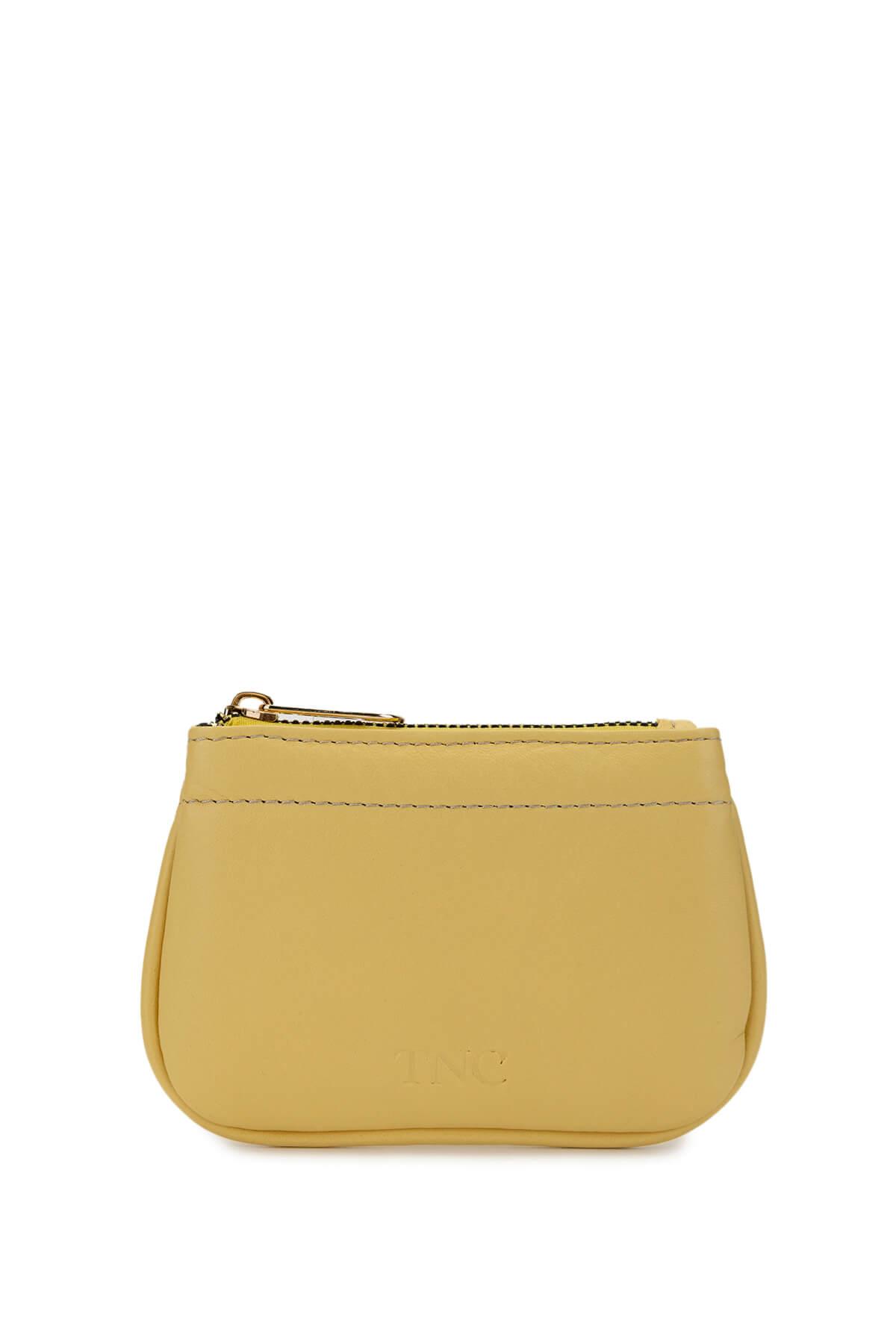 Tamer Tanca Unisex Hakiki Deri Sarı Kartlık