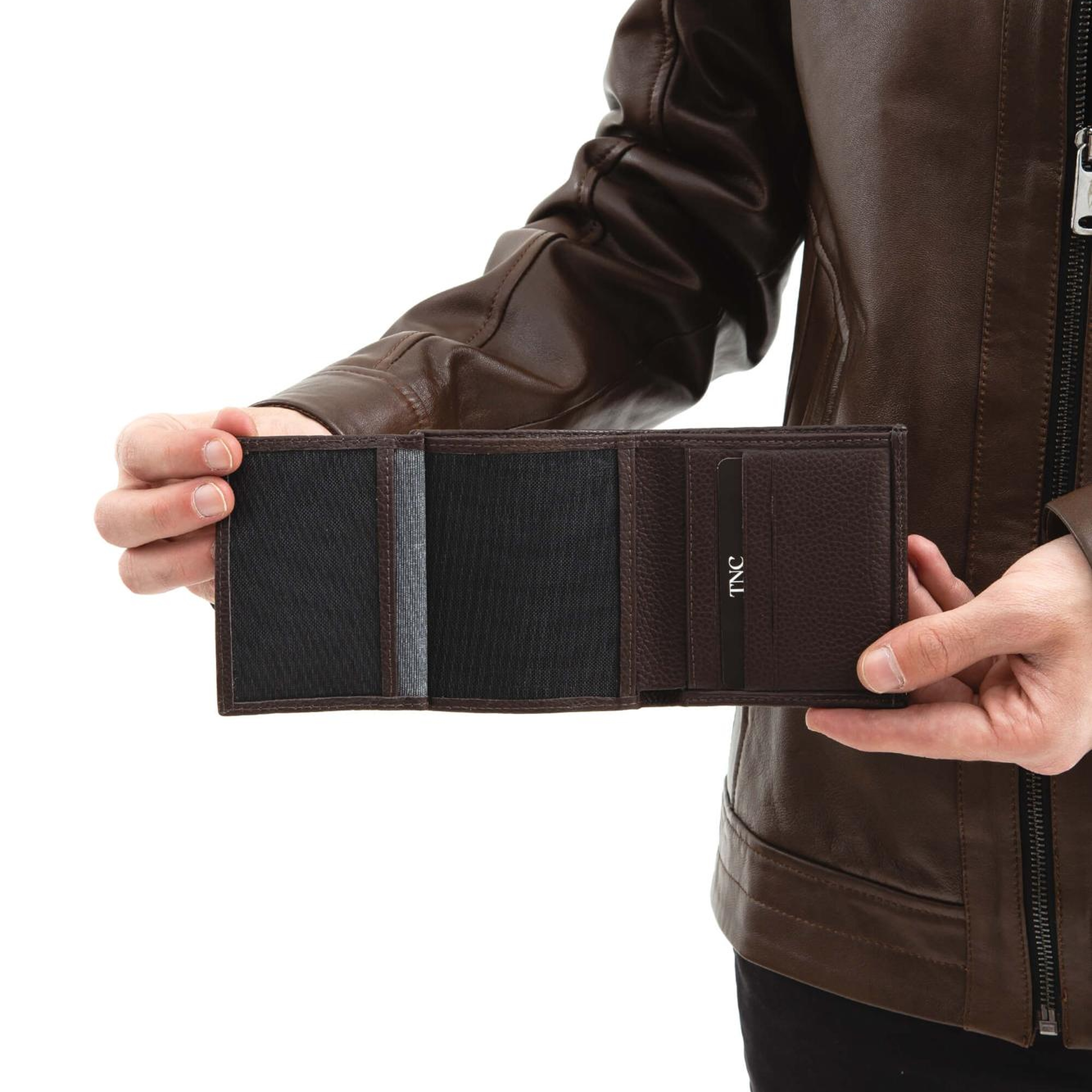 Tamer Tanca Erkek Hakiki Deri Kahverengi Togo Cüzdan Cuzdan