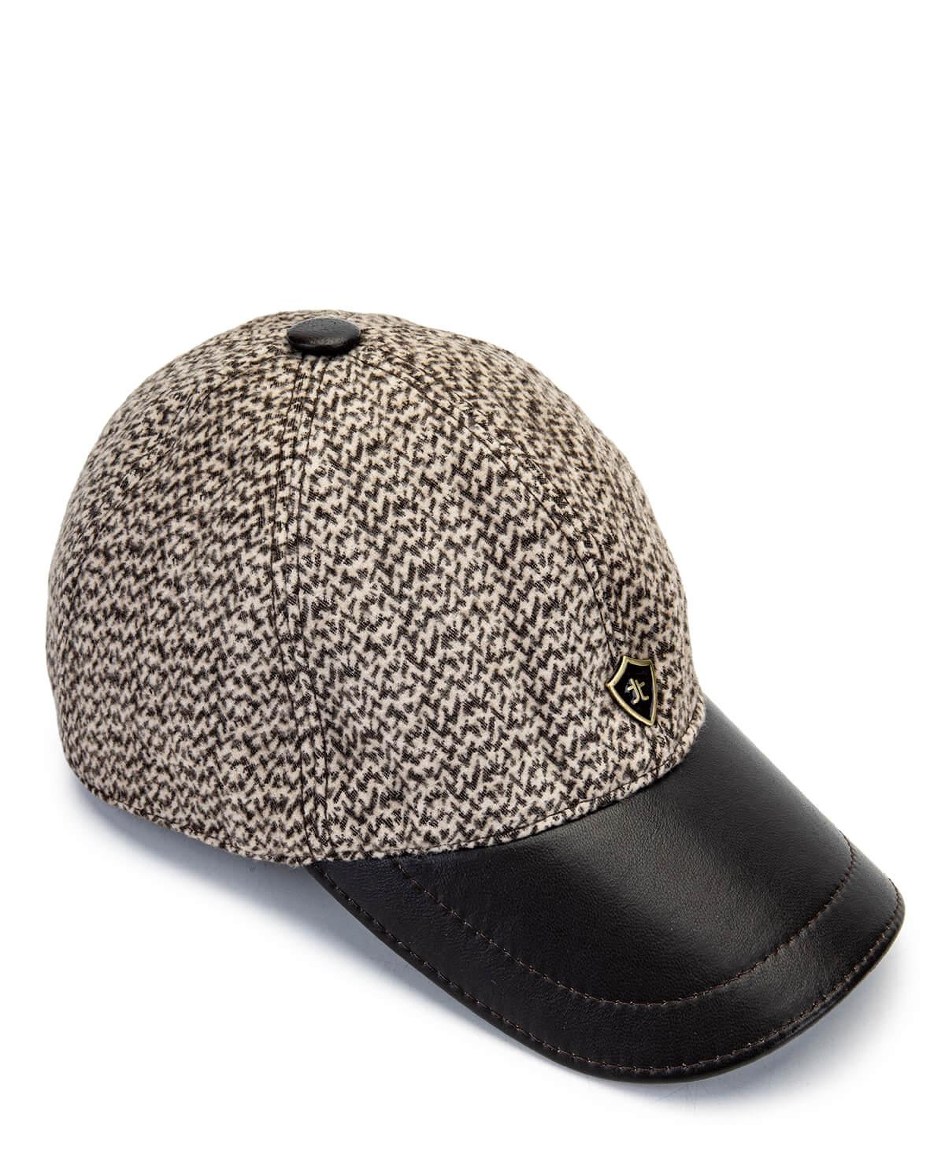 Tamer Tanca Erkek Deri & Tekstil Bej Şapka