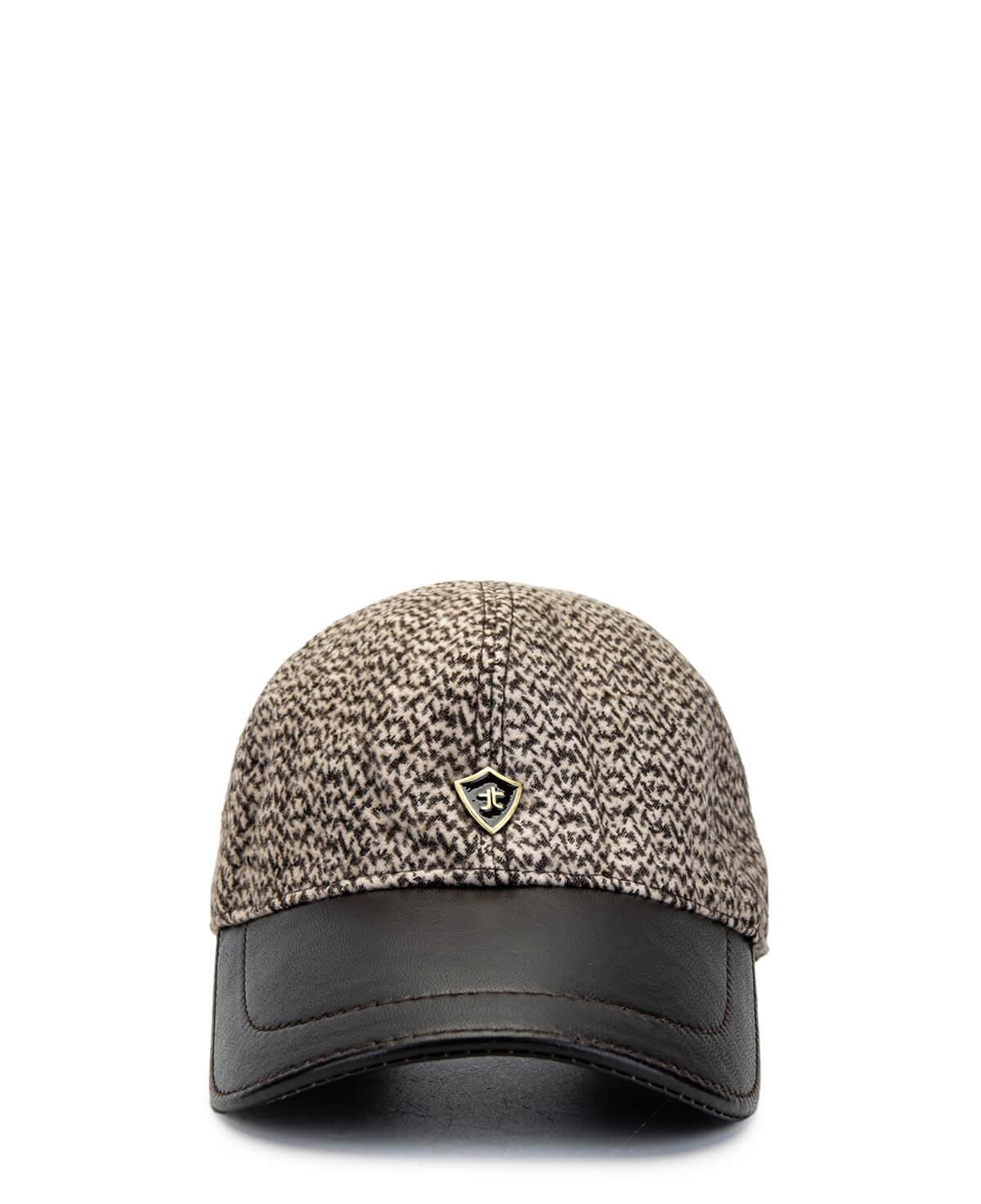 Tamer Tanca Erkek Deri & Tekstil Bej Şapka