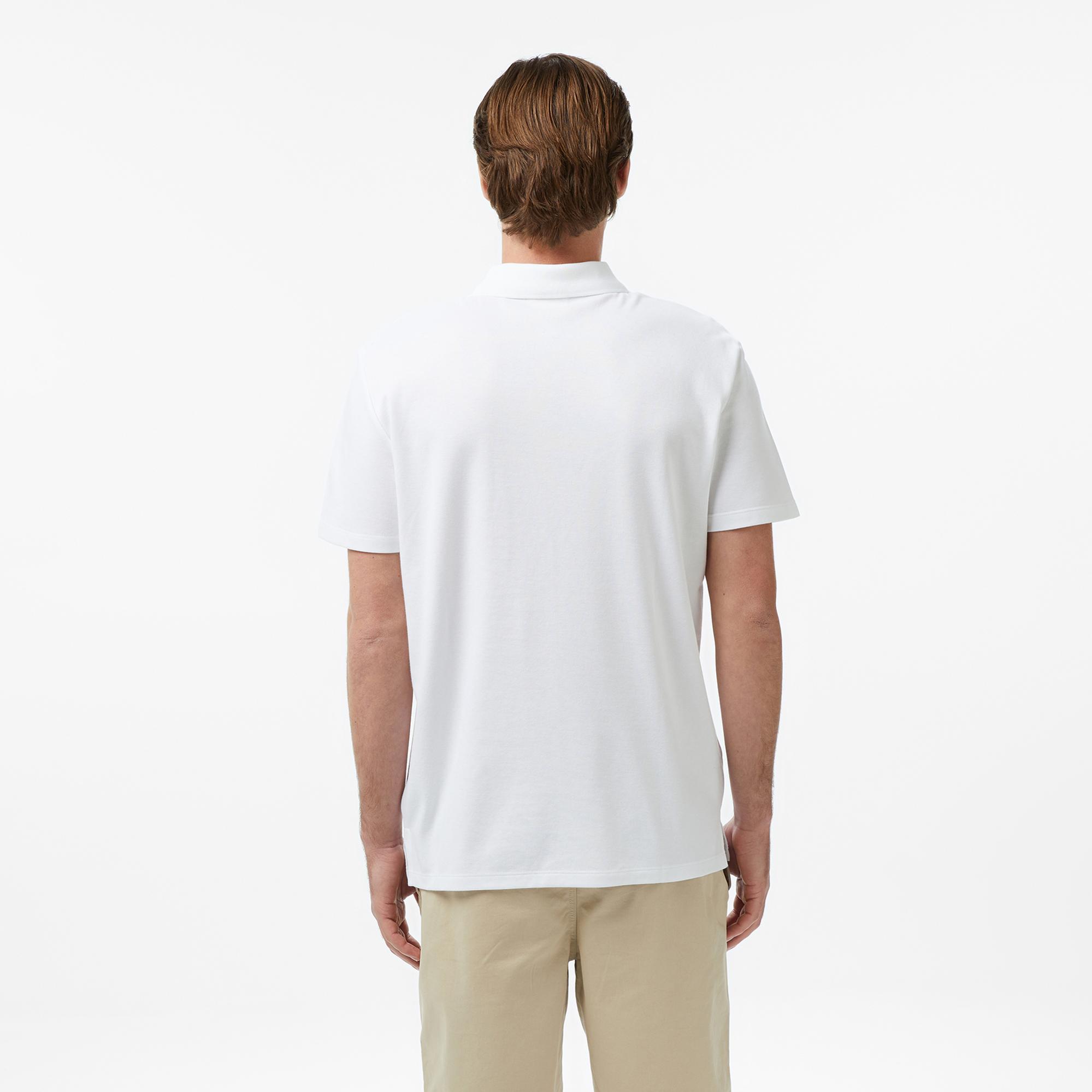 Calvin Klein Tech Interlock Erkek Beyaz Polo