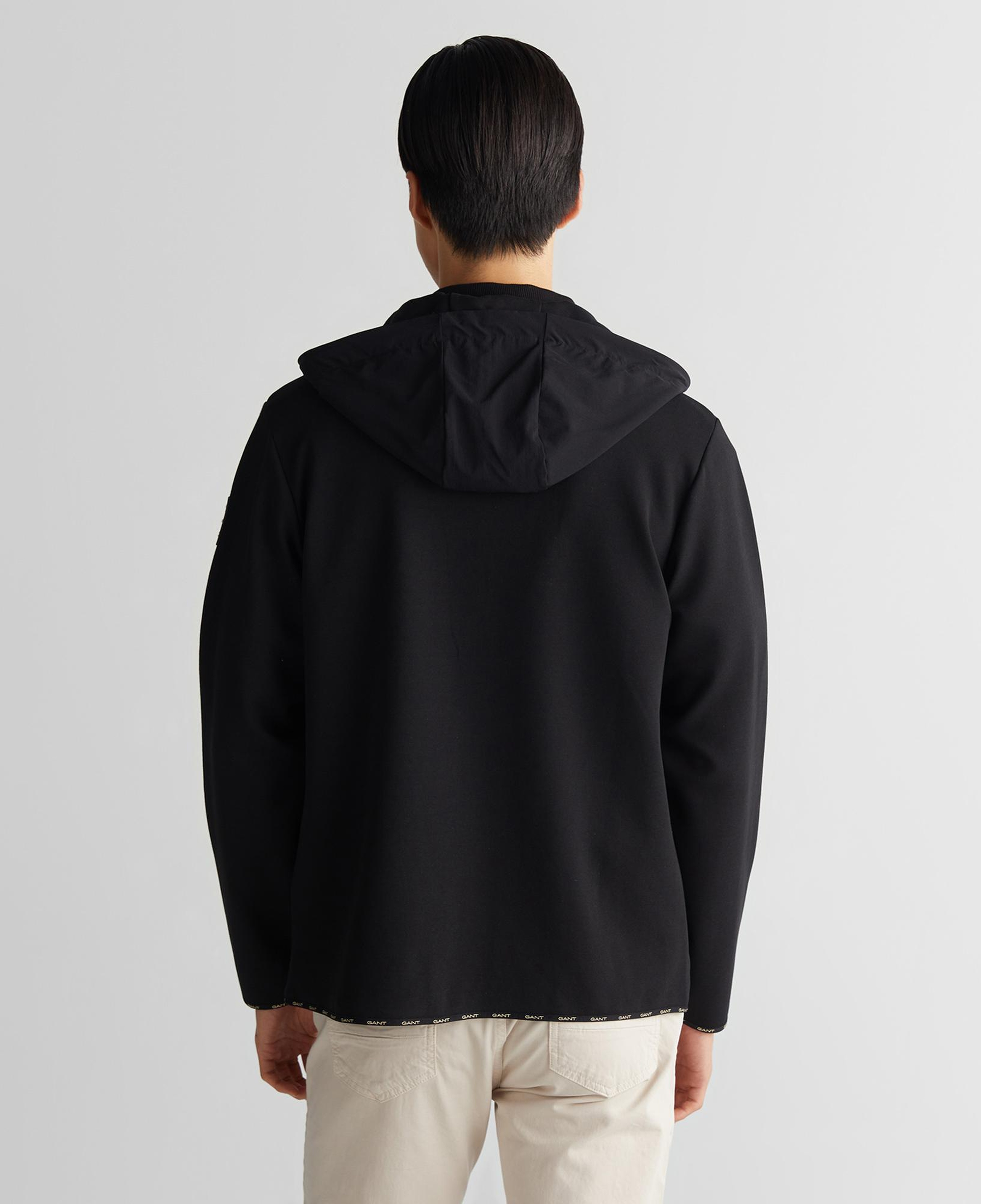 Gant Erkek Siyah Regular Fit Kapüşonlu Sweatshirt