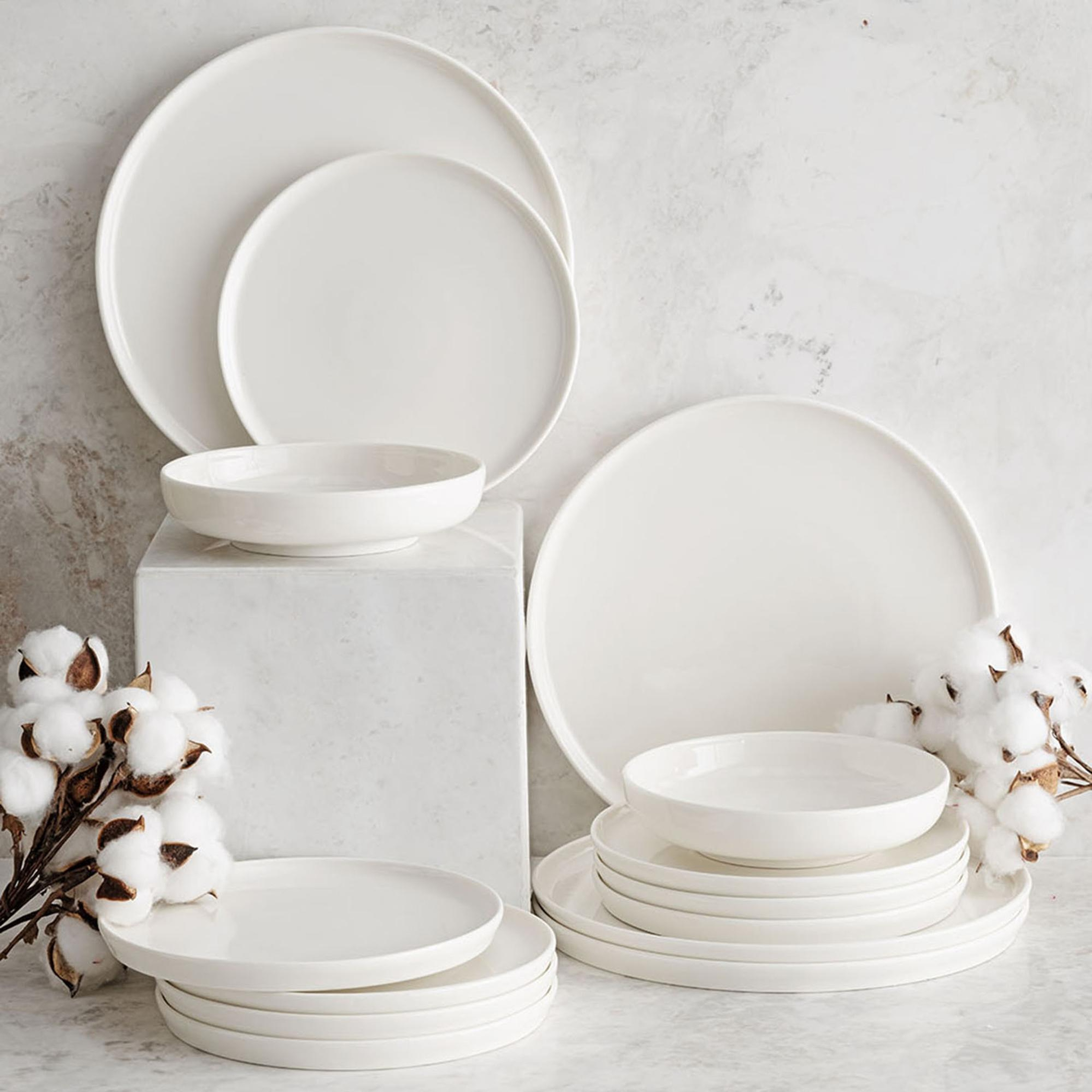 EPHESUS WHITE ÇUKUR TABAK SETİ 22CM - 6LI