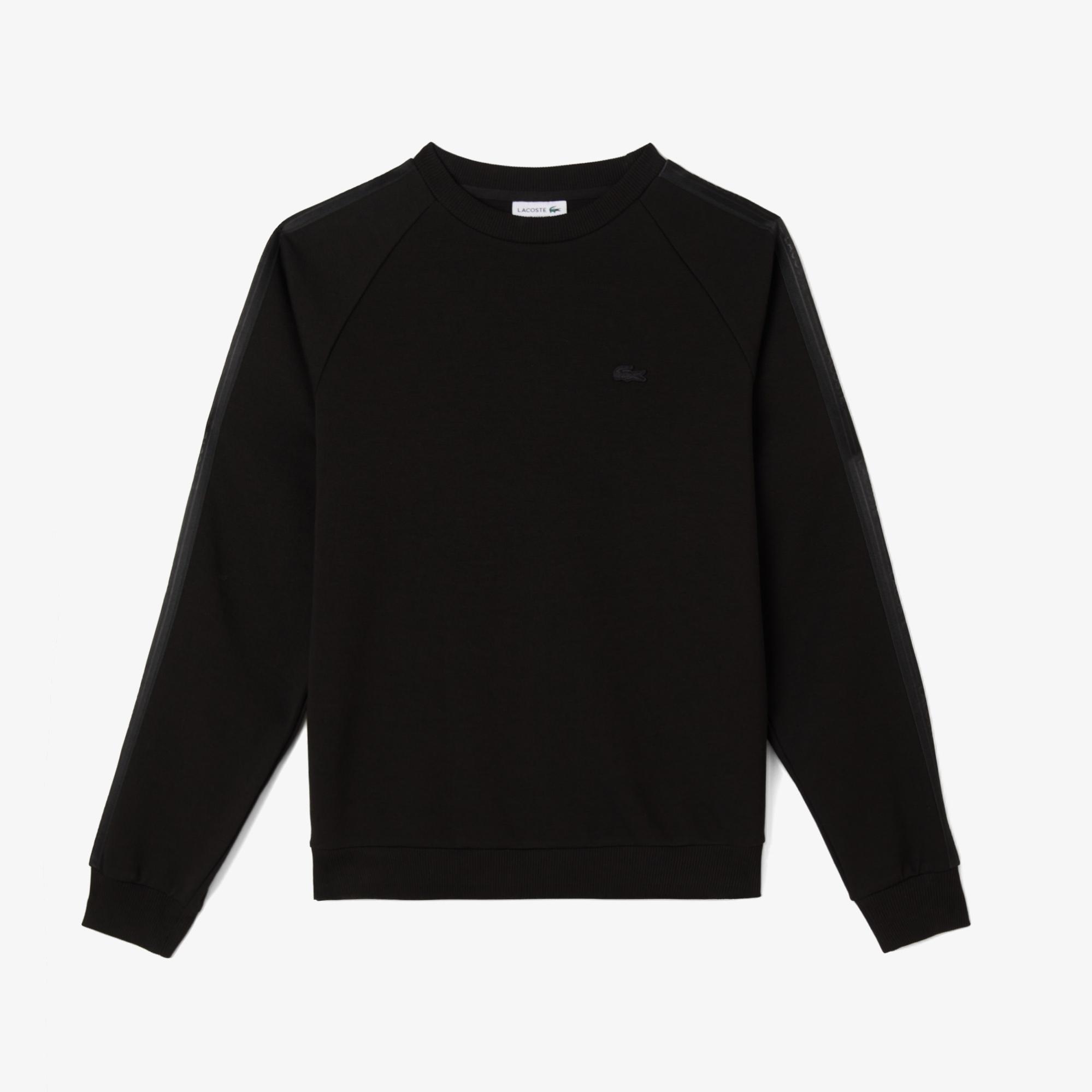Lacoste Erkek Classic Fit Bisiklet Yaka Siyah Sweatshirt