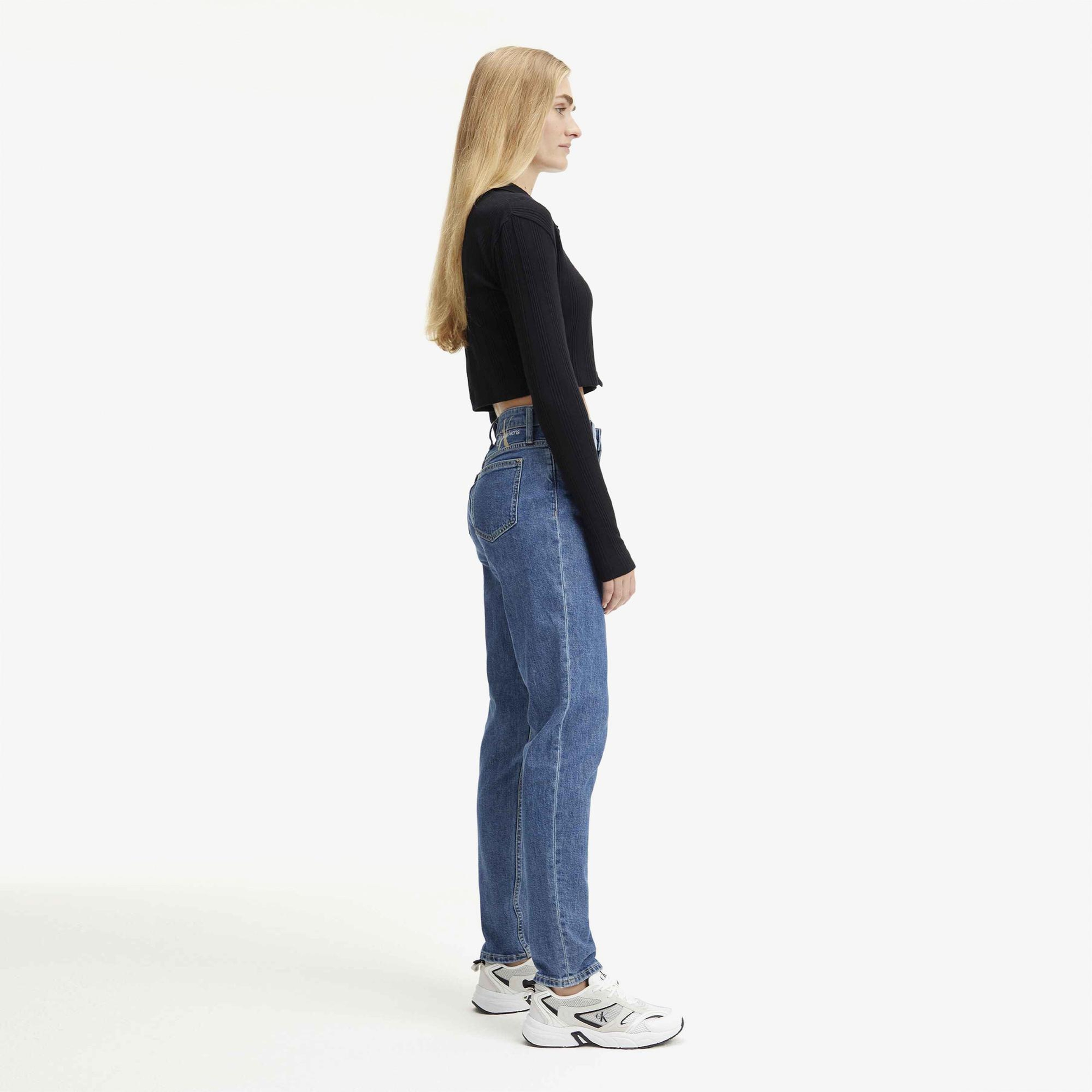Calvin Klein Mom Mavi Kadın Jean