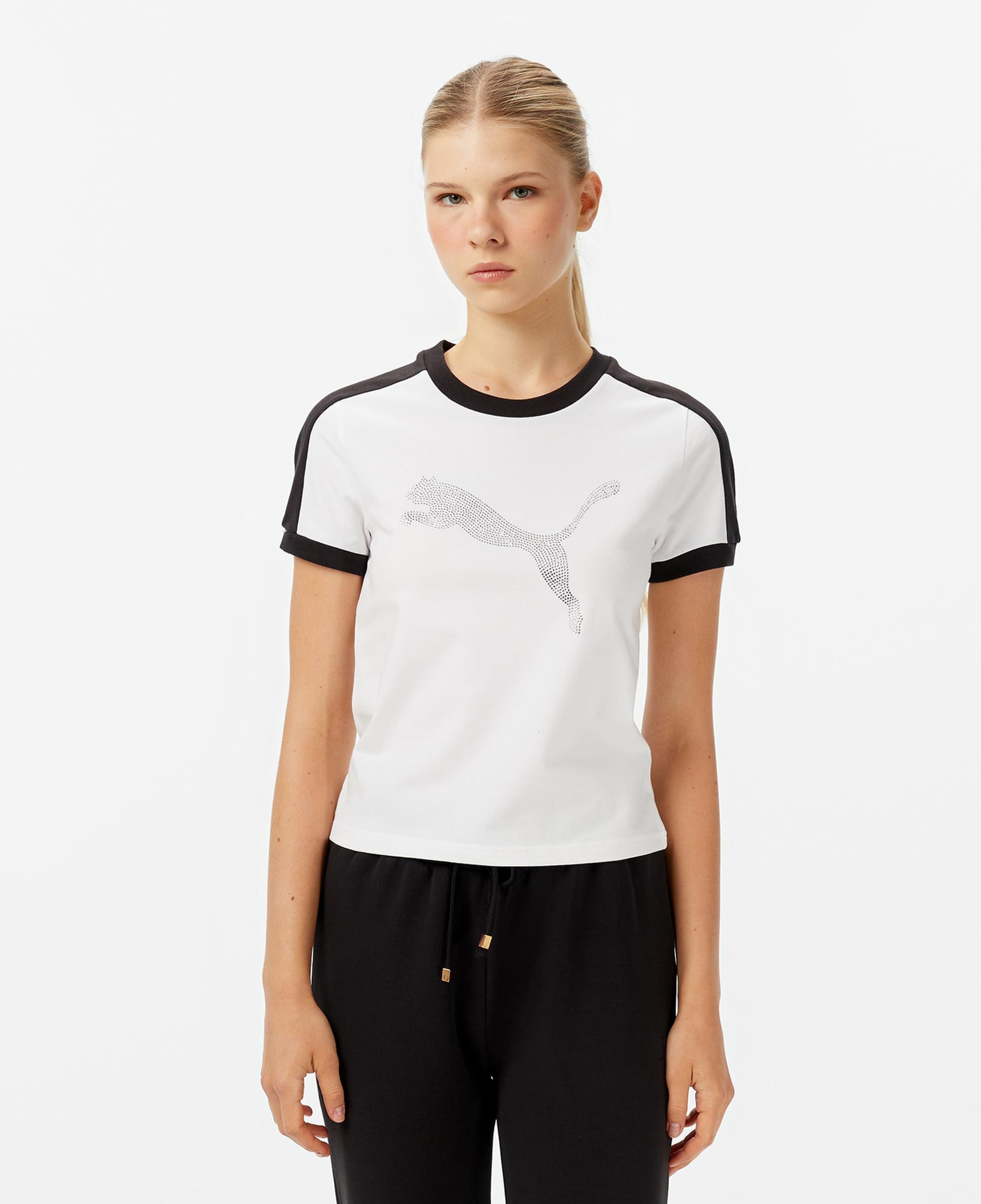 Puma x Fenty Downtown Kadın Beyaz T-Shirt