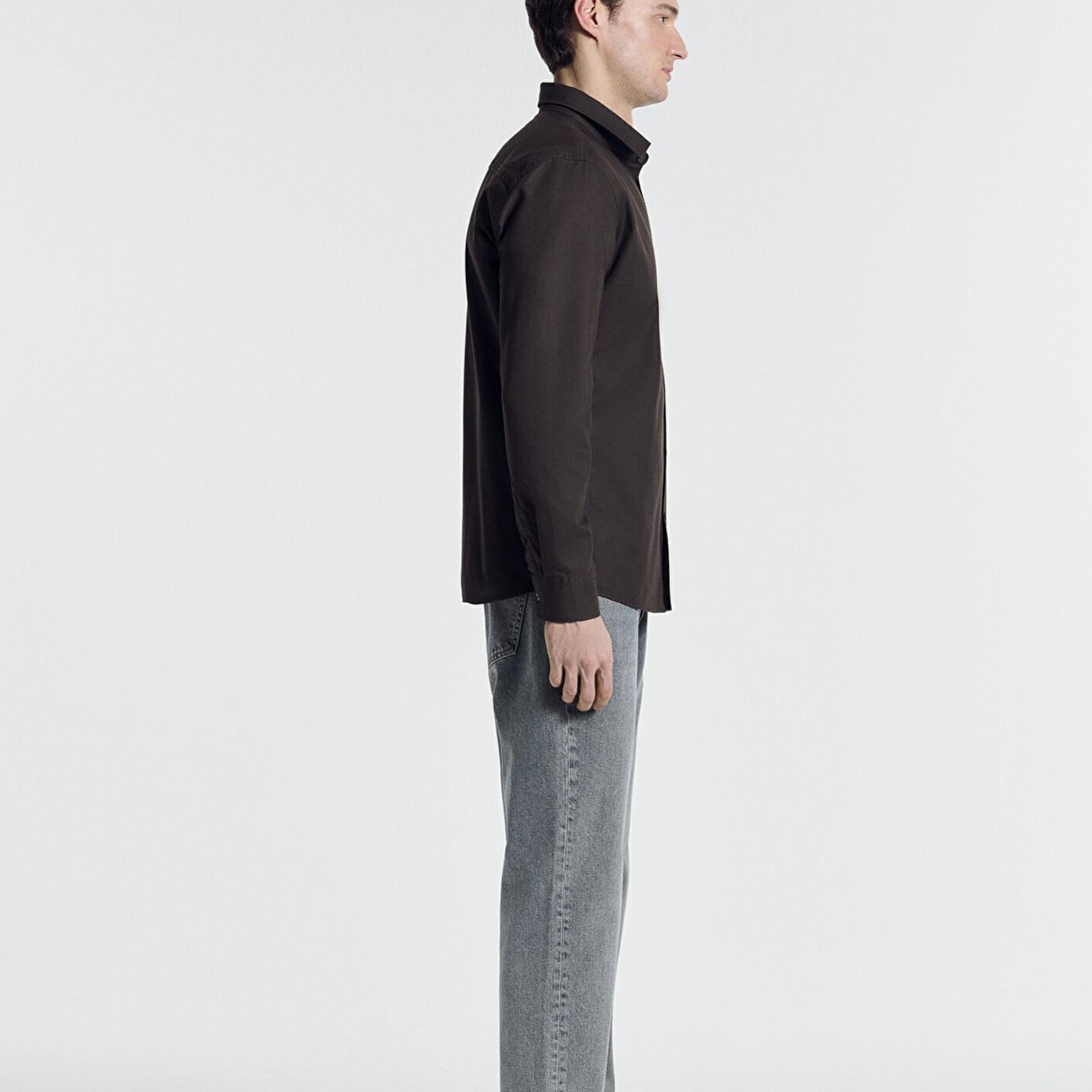 Mavi Kahverengi Gömlek Regular Fit / Normal Kesim 0212063-70219