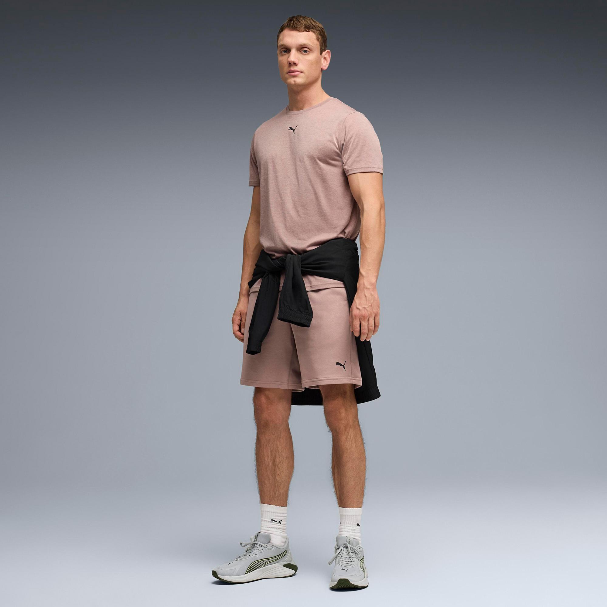 Puma Essentials Heather Cat Erkek Krem Antrenman T-Shirt