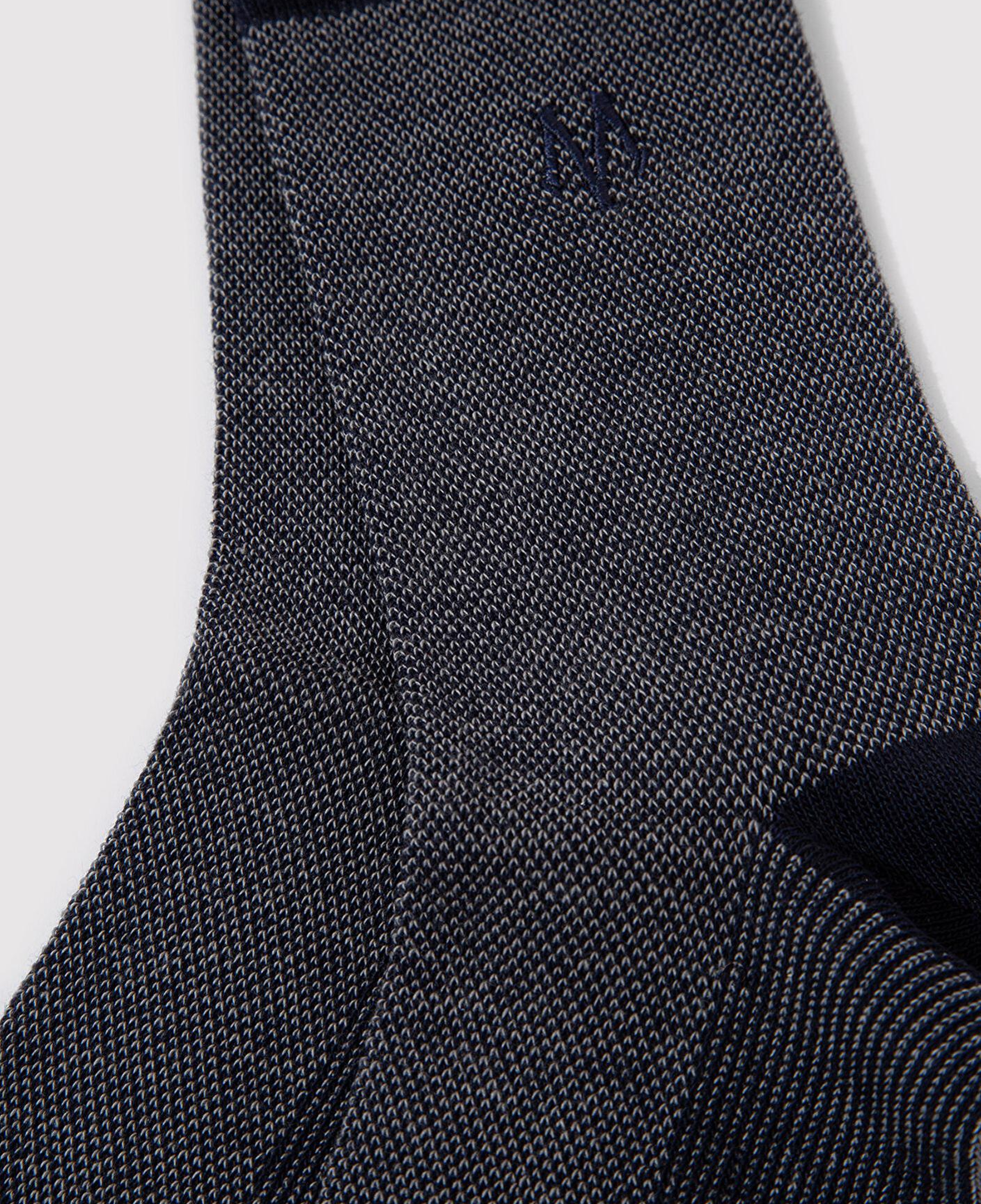 Mavi Mühür Logo Nakışlı Lacivert Soket Çorap 091760-28417