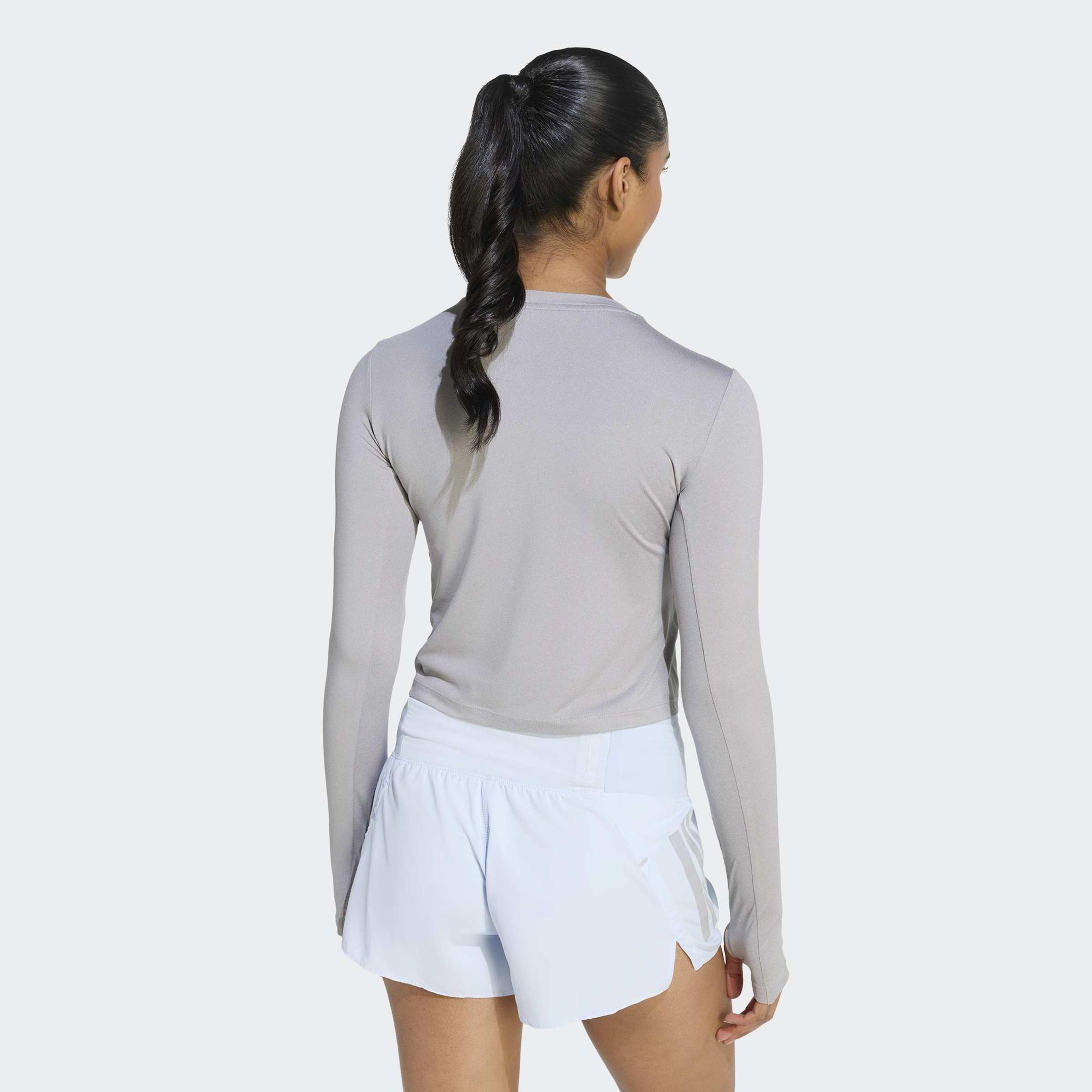 adidas Adi365 Running Essentials Kadın Gri Koşu Sweatshirt