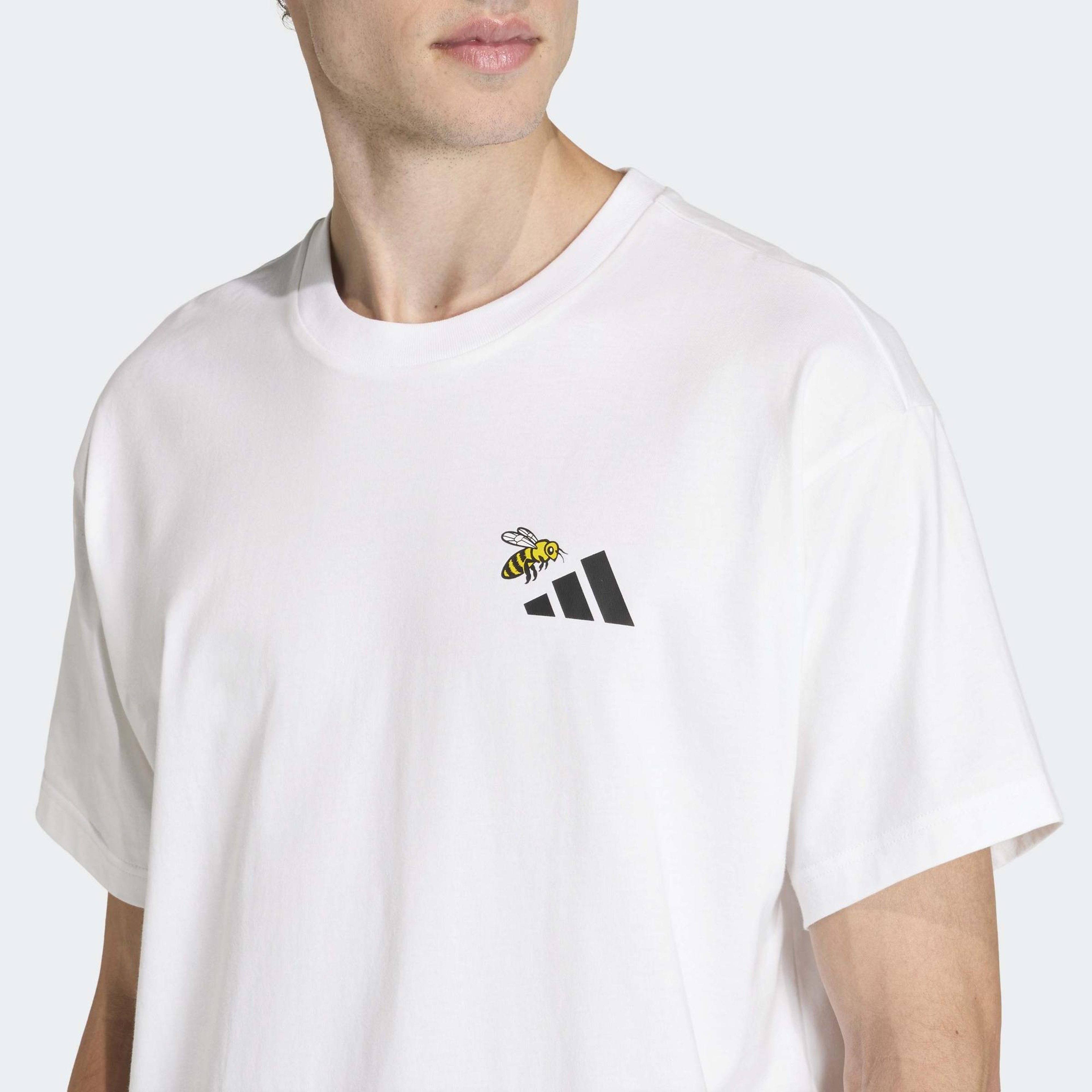 adidas Nature Yürüyüş Erkek Beyaz T-Shirt
