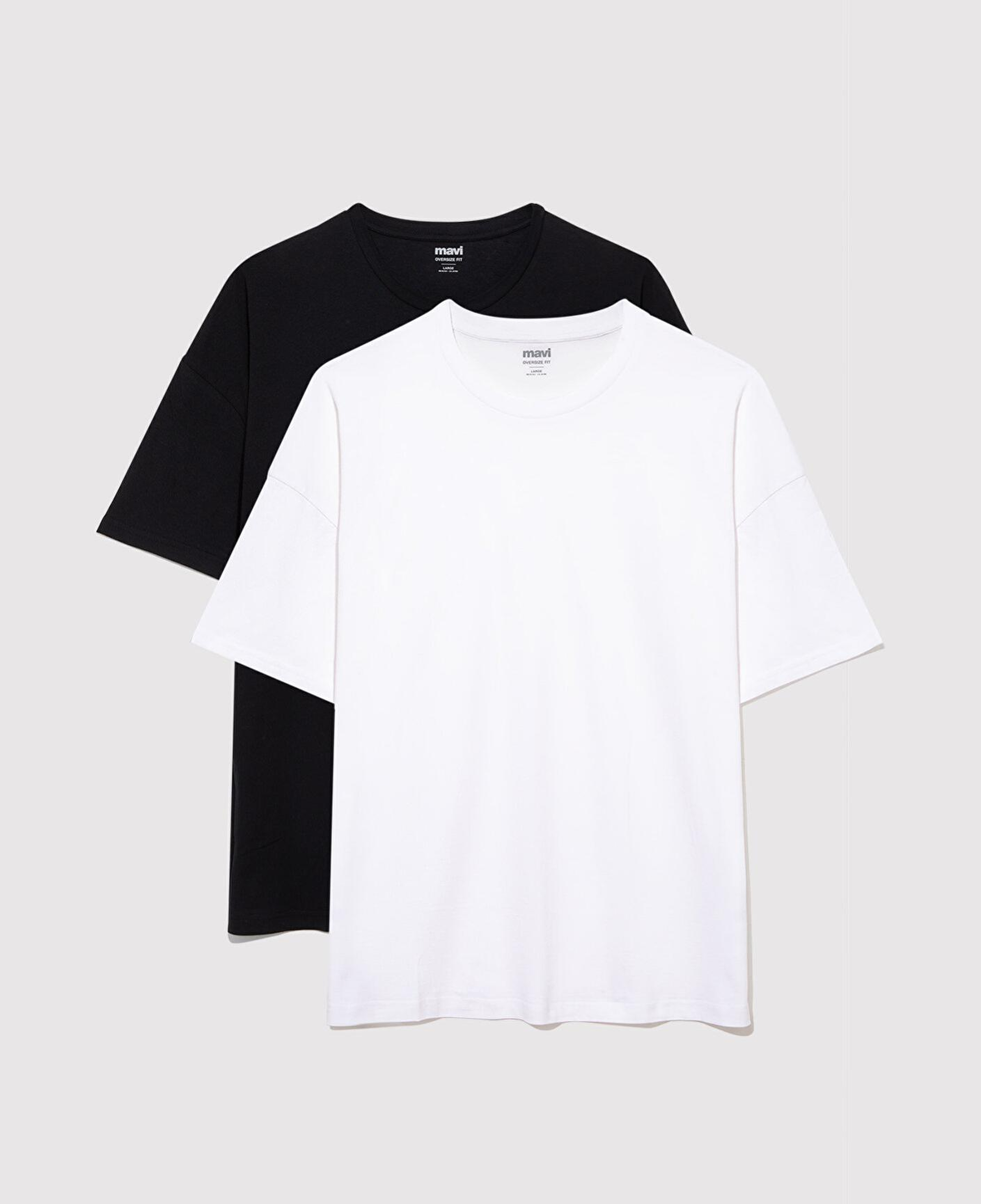 Mavi 2li Oversize Basic Tişört Oversize / Geniş Kesim 0612162-620