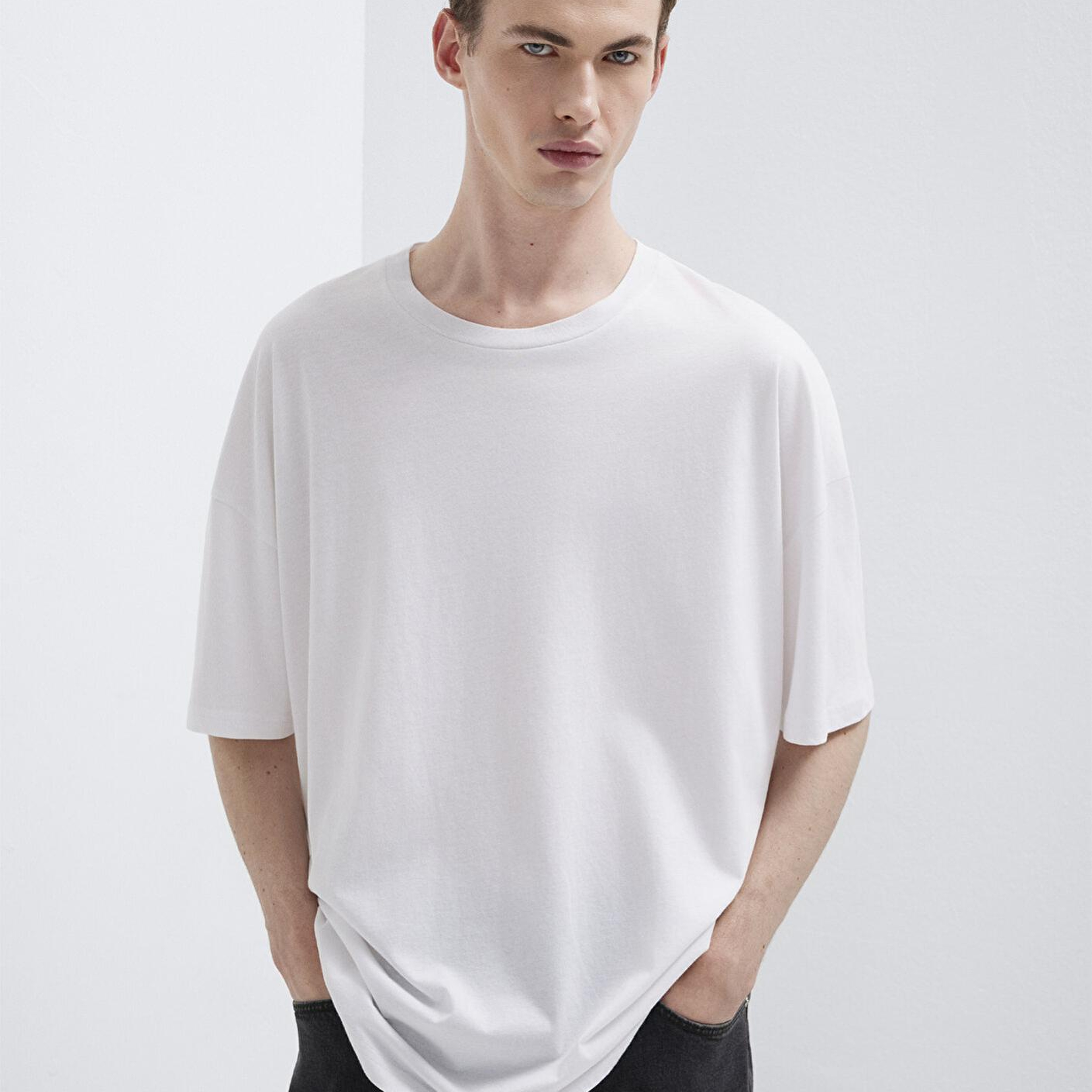 Mavi 2li Oversize Basic Tişört Oversize / Geniş Kesim 0612162-620