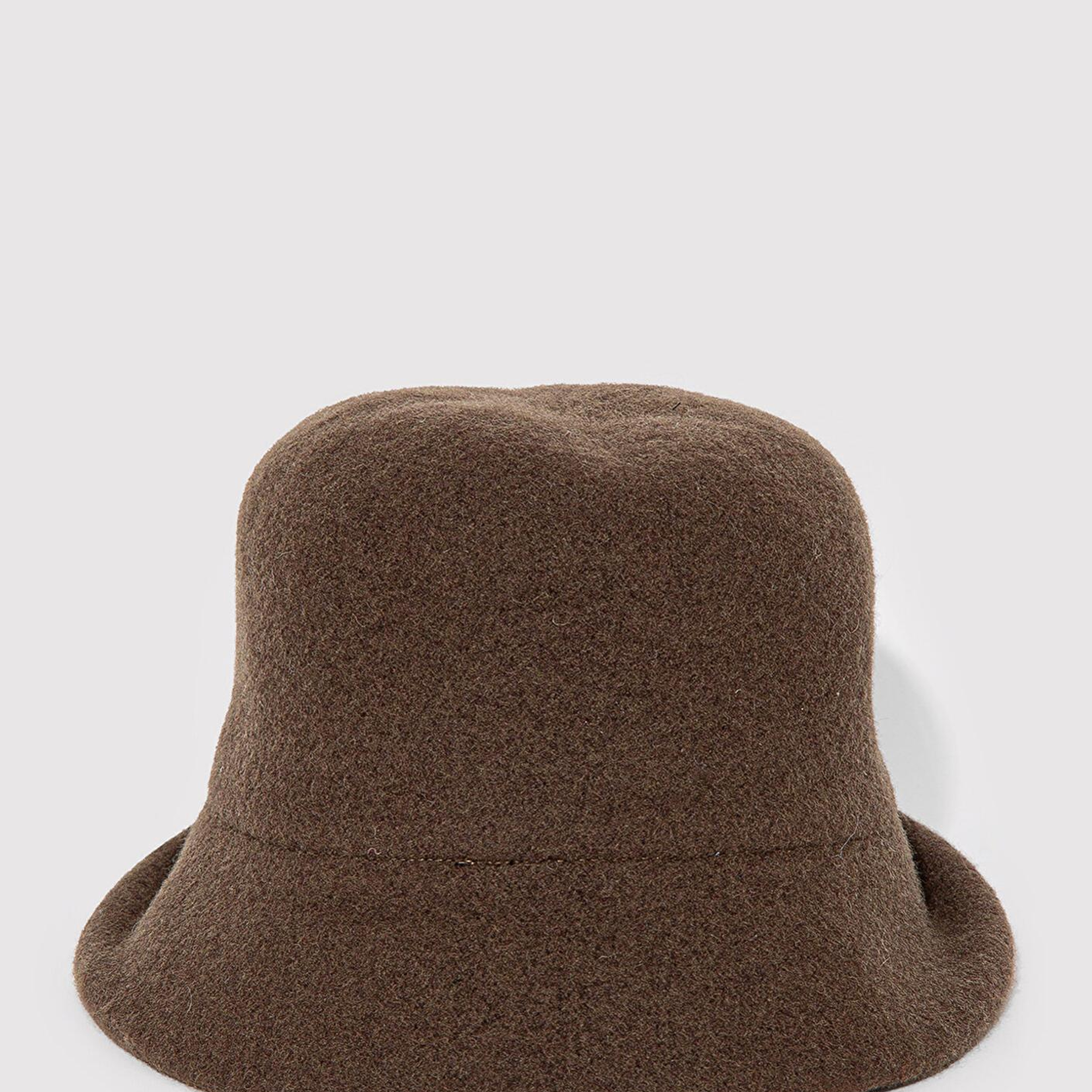 Mavi Kahverengi Yün Bucket Şapka 1911759-33198