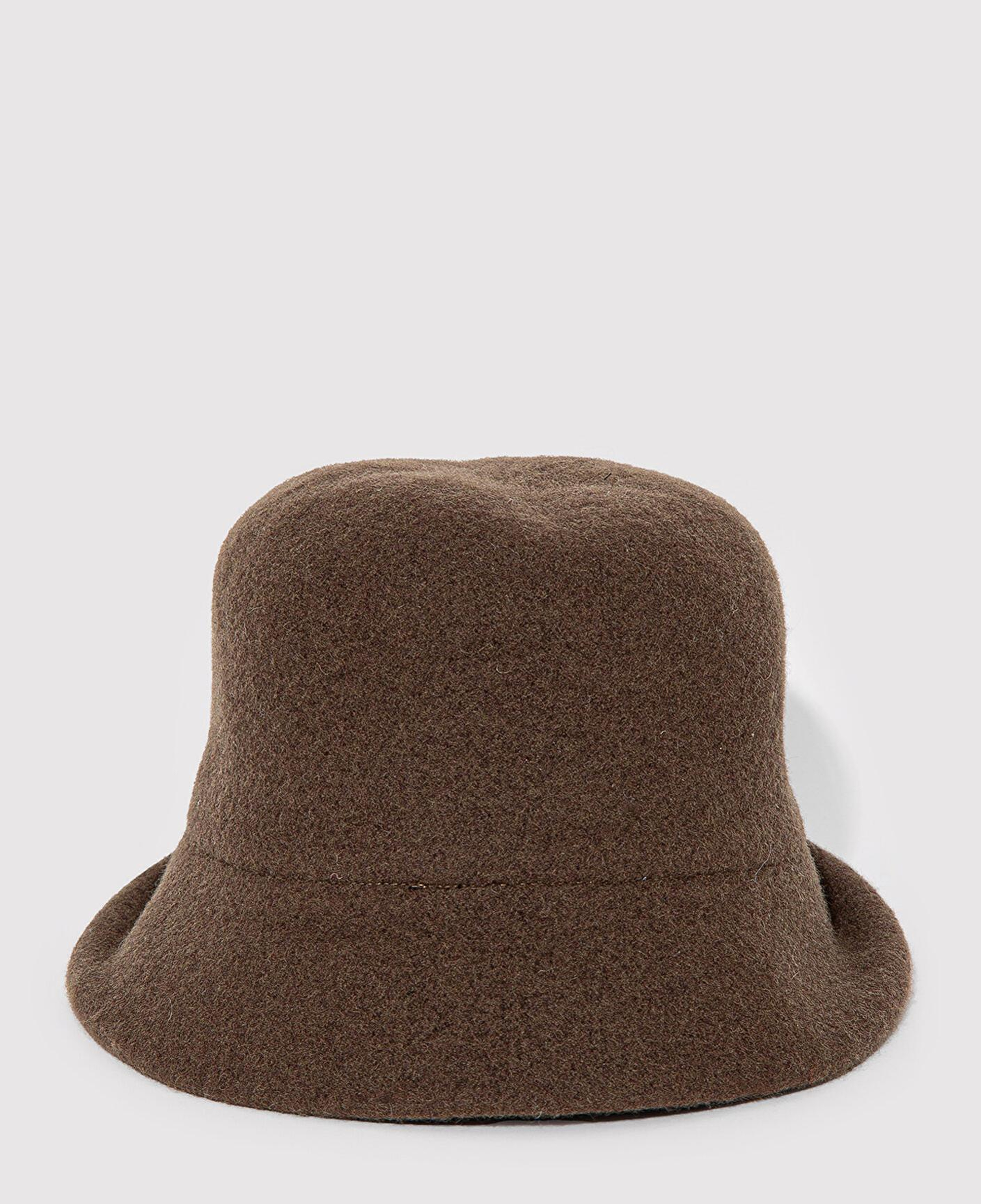 Mavi Kahverengi Yün Bucket Şapka 1911759-33198