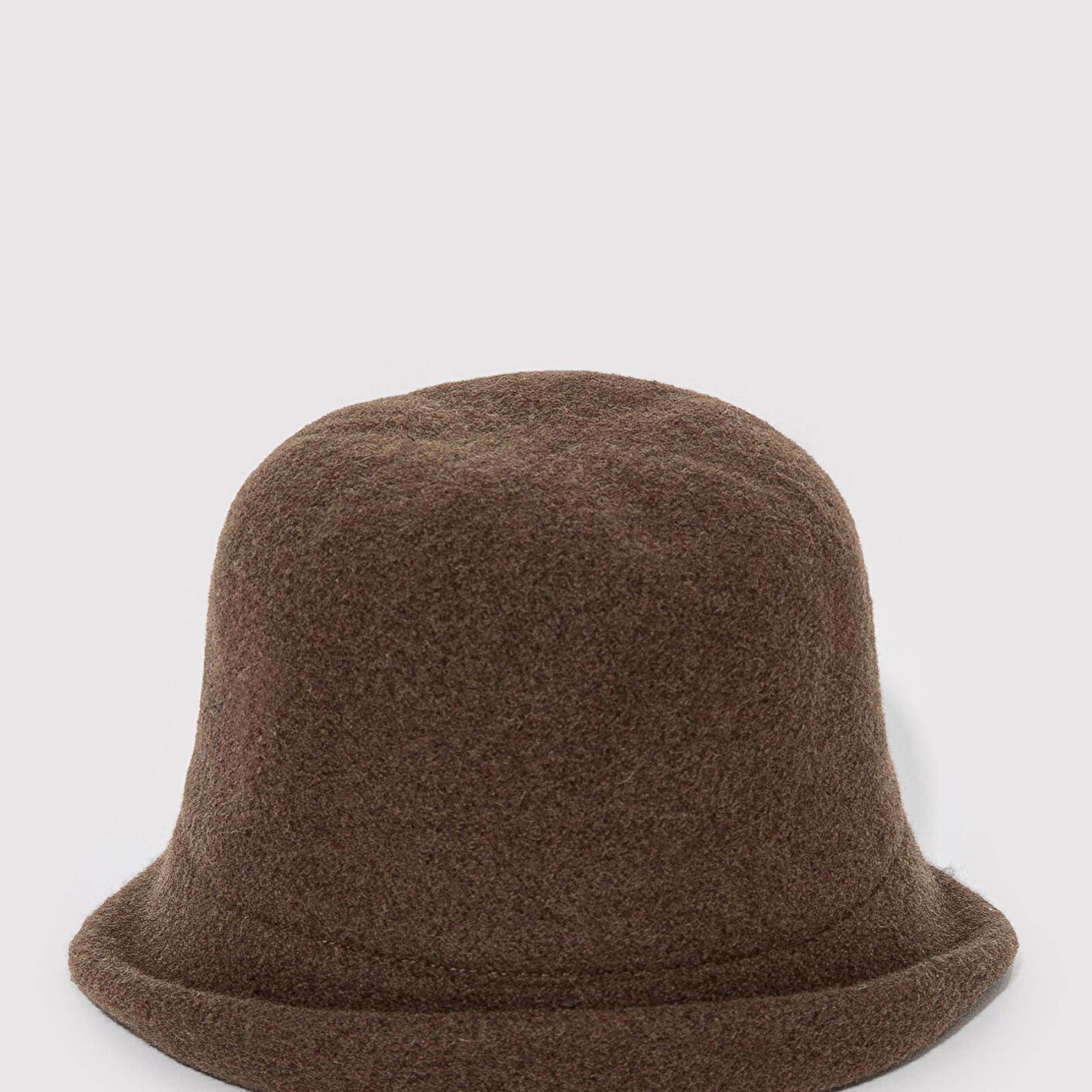 Mavi Kahverengi Yün Bucket Şapka 1911759-33198