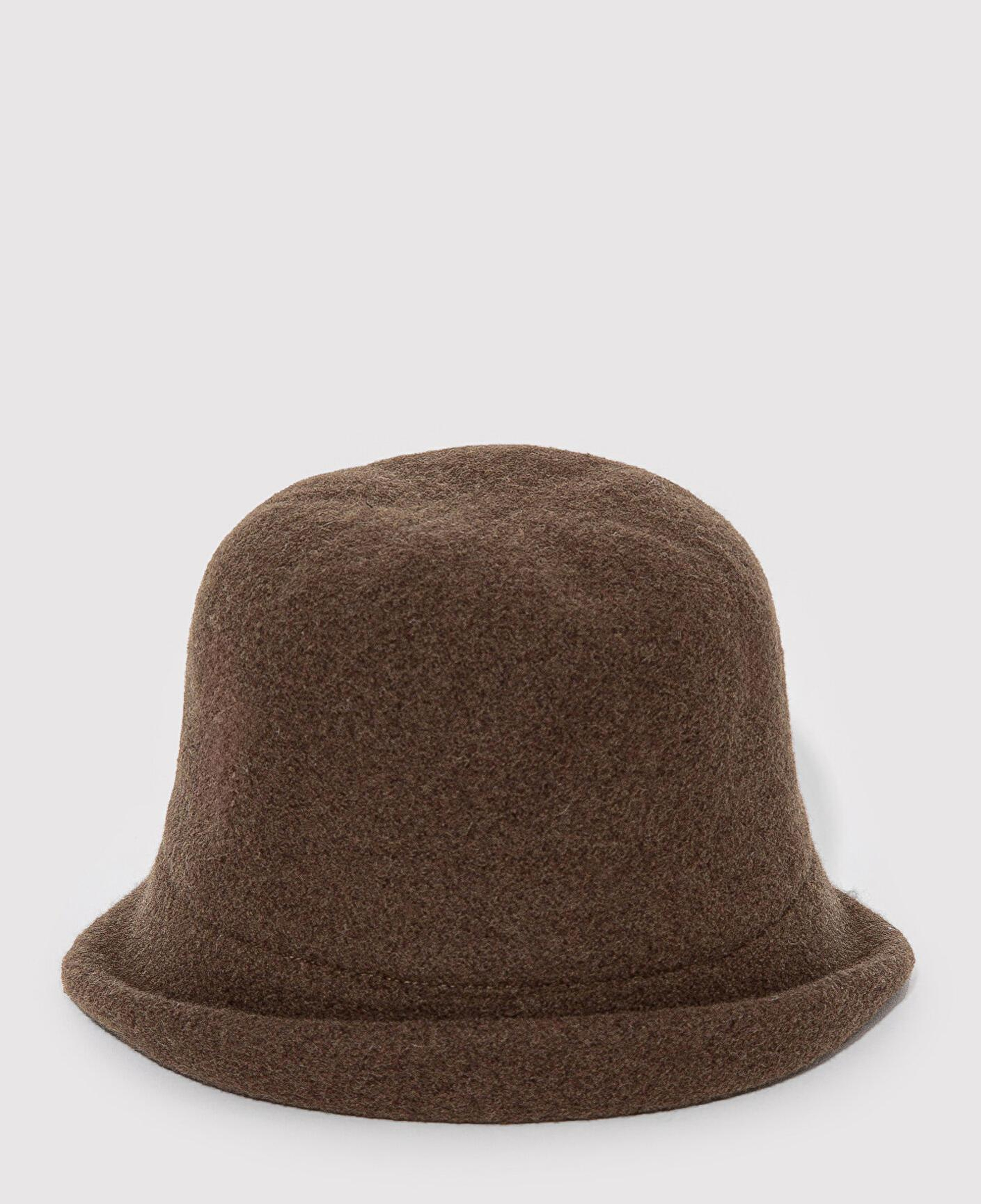 Mavi Kahverengi Yün Bucket Şapka 1911759-33198