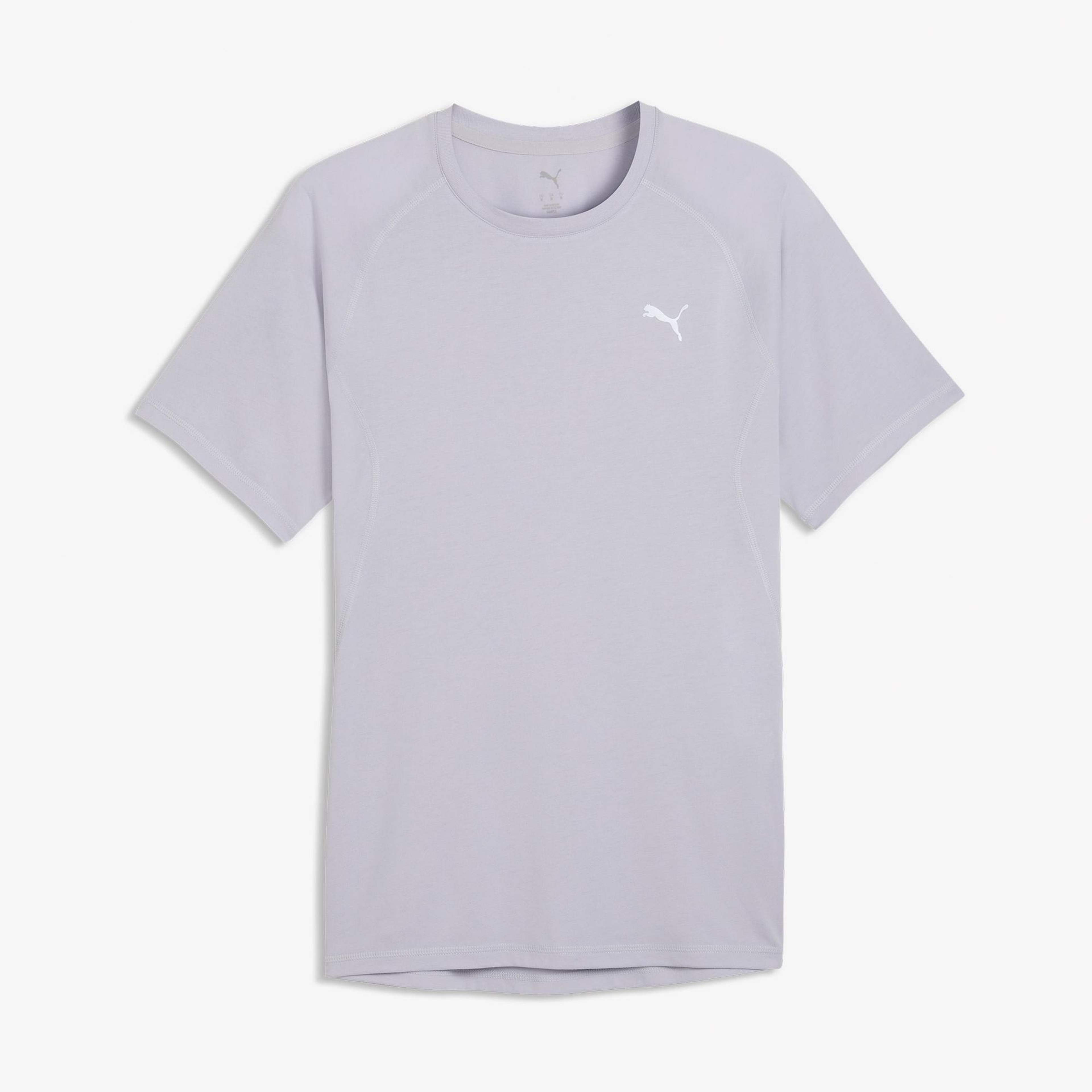 Puma Run Velocity TriBlend Erkek Gri Koşu T-Shirt
