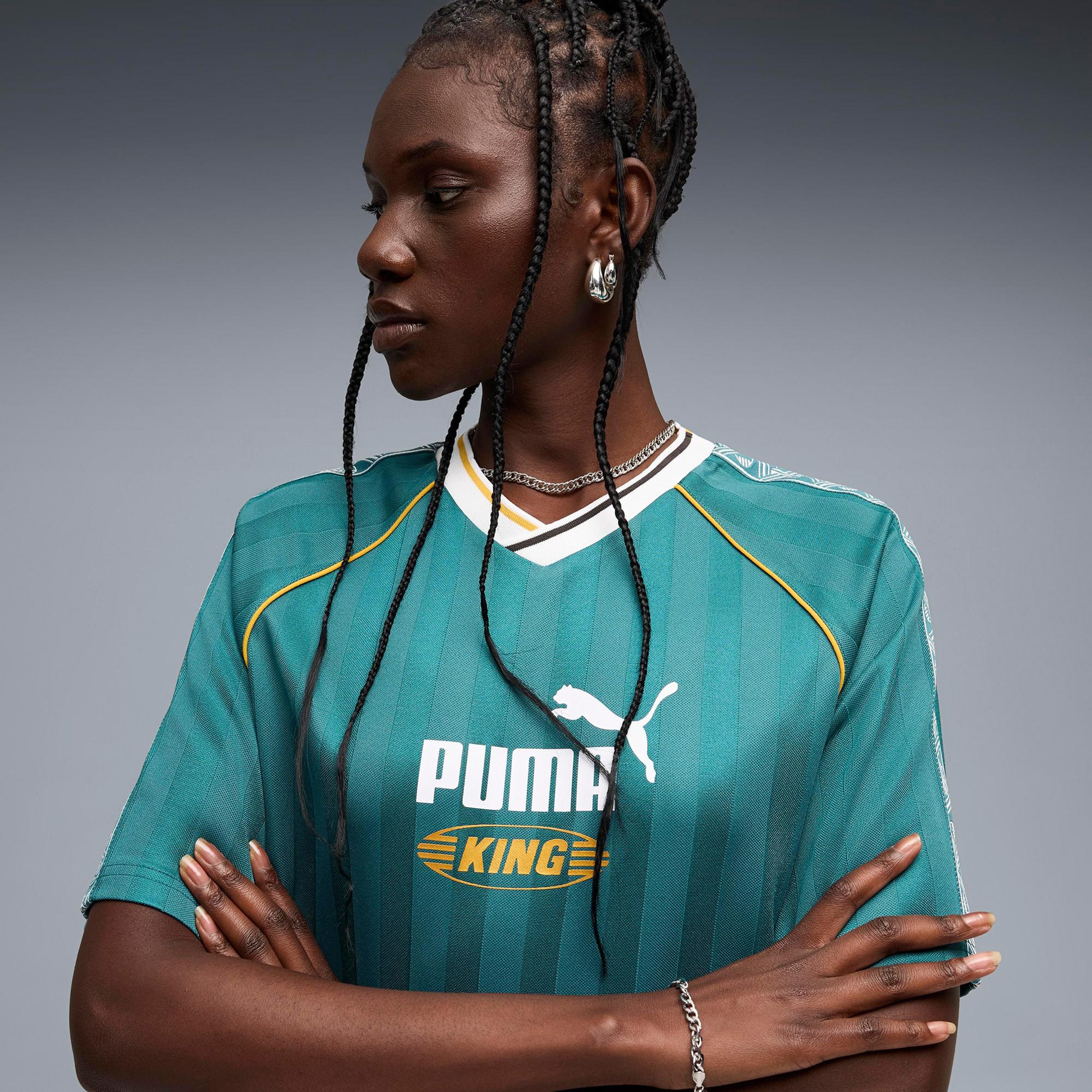 Puma King Relaxed Football Erkek Yeşil Forma