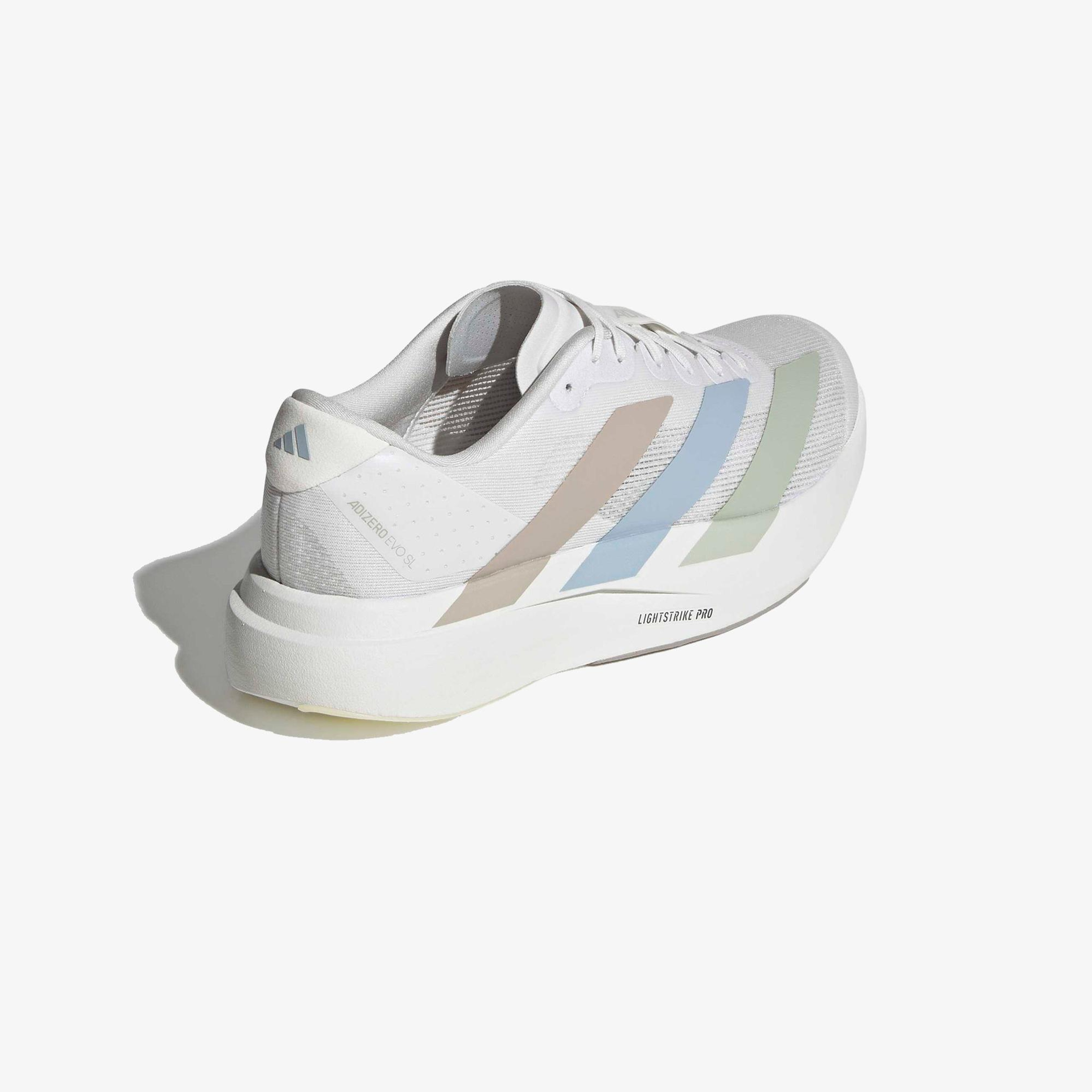 adidas Adizero Evo Sl Erkek Beyaz Koşu Ayakkabısı