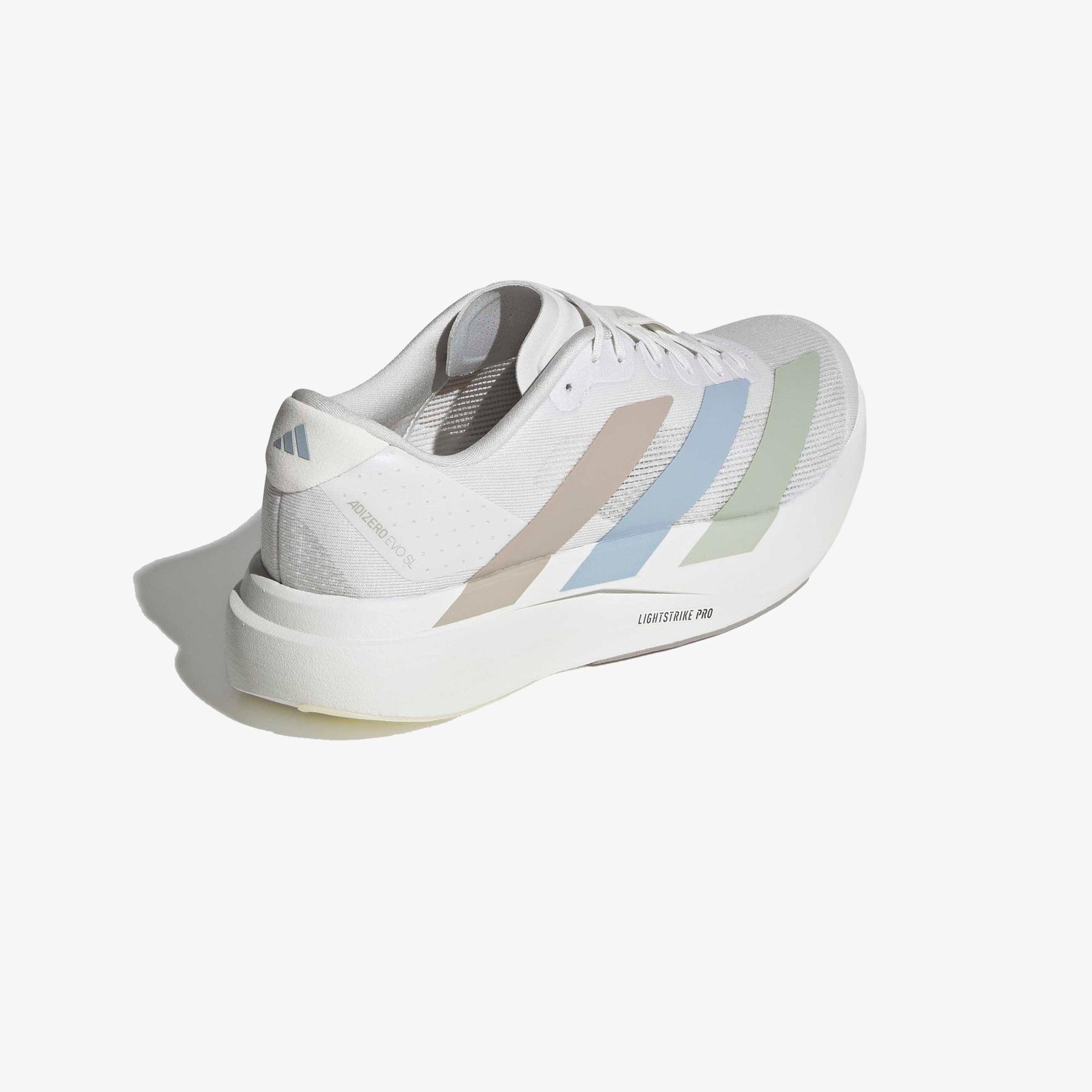 adidas Adizero Evo Sl Erkek Beyaz Koşu Ayakkabısı