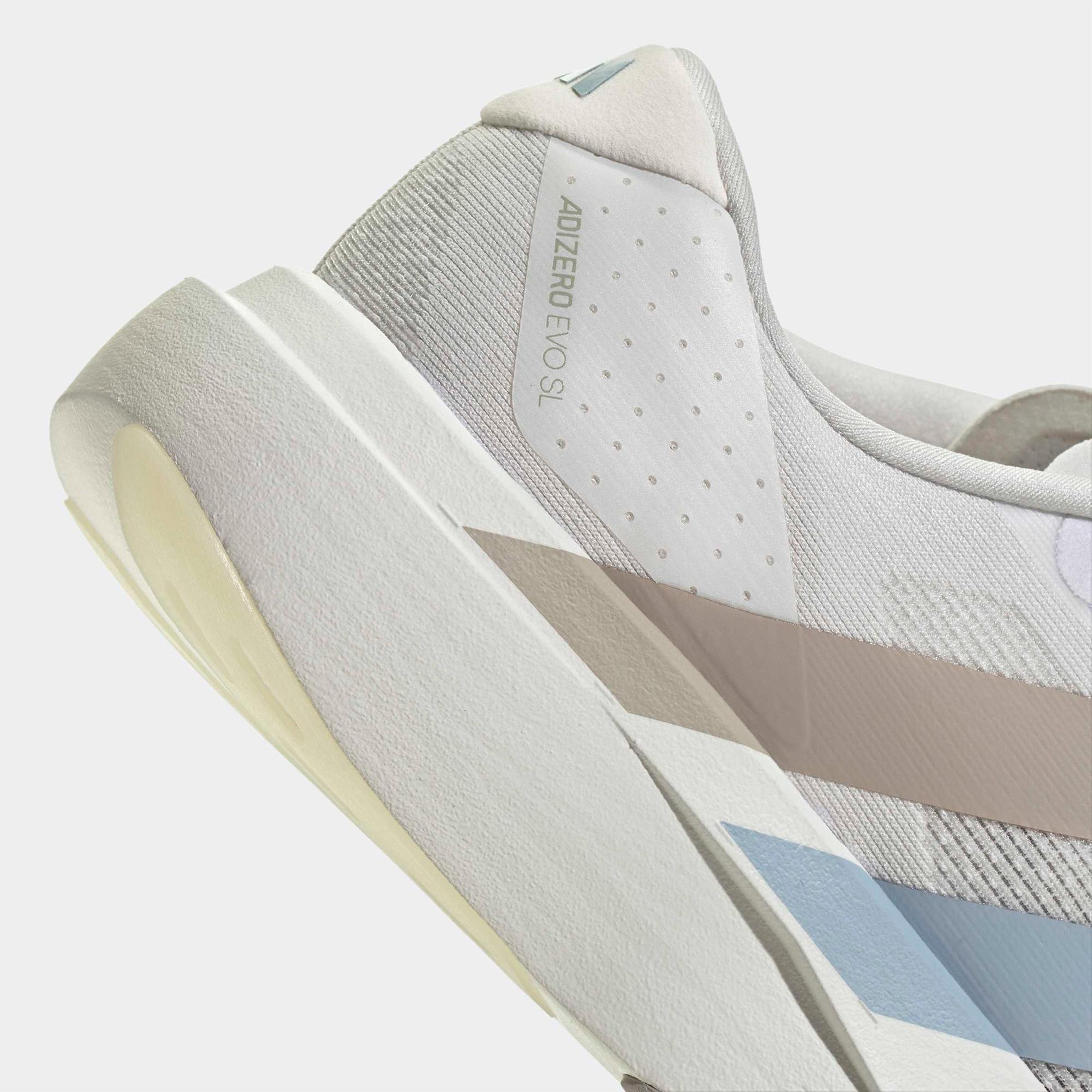 adidas Adizero Evo Sl Erkek Beyaz Koşu Ayakkabısı